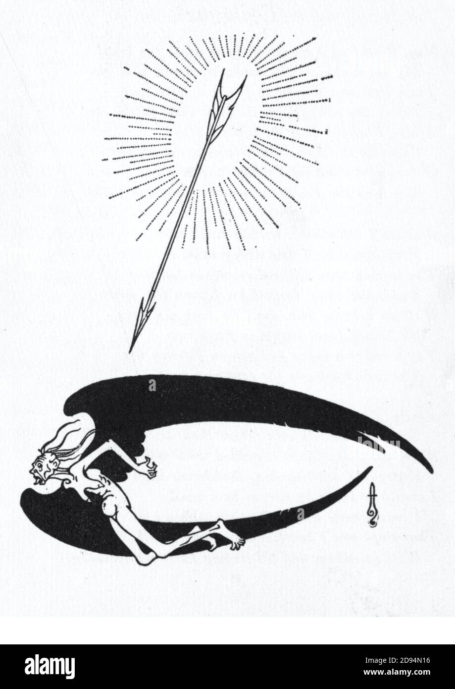 Alla fine un'illustrazione di Boris Artzybasheff Foto Stock