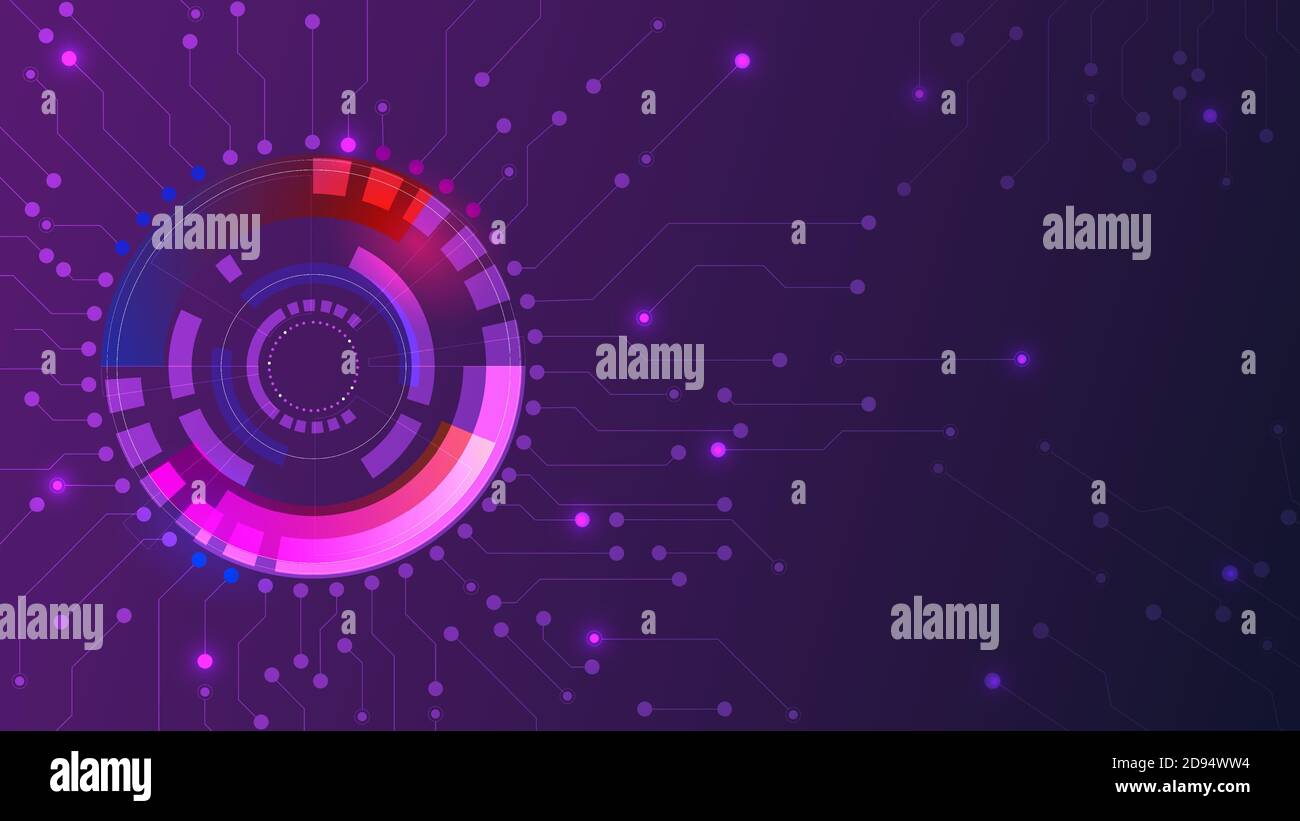 Intelligenza artificiale Vecter design sfondo Illustrazione Vettoriale