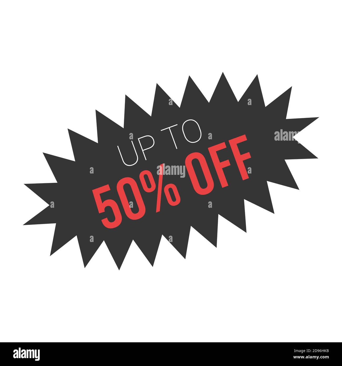 Vendita adesivo Starburst per la promozione Black friday. Illustrazione Vettoriale