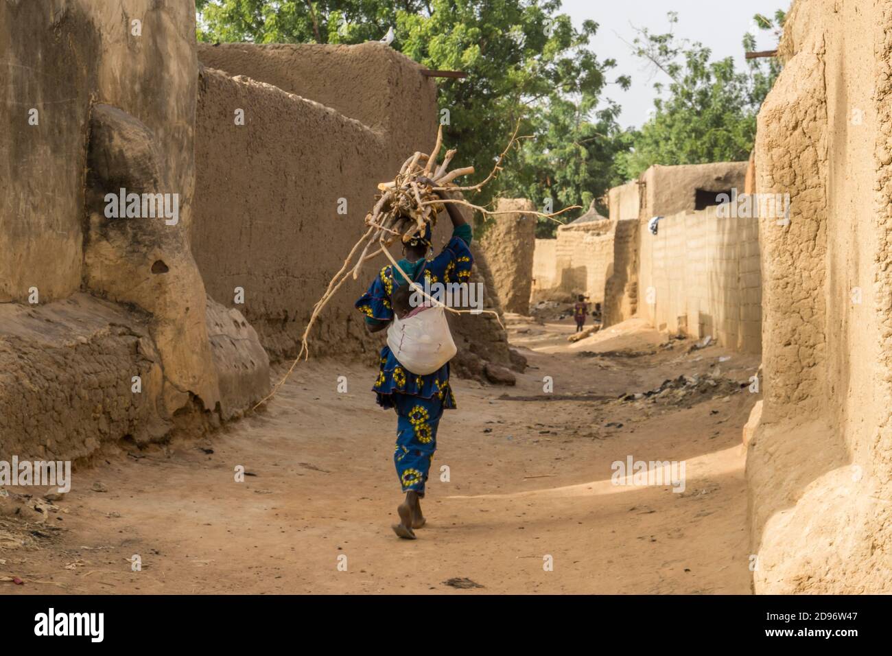 La città di Segoukoro la vecchia Segou,Mali, Africa occidentale Foto Stock