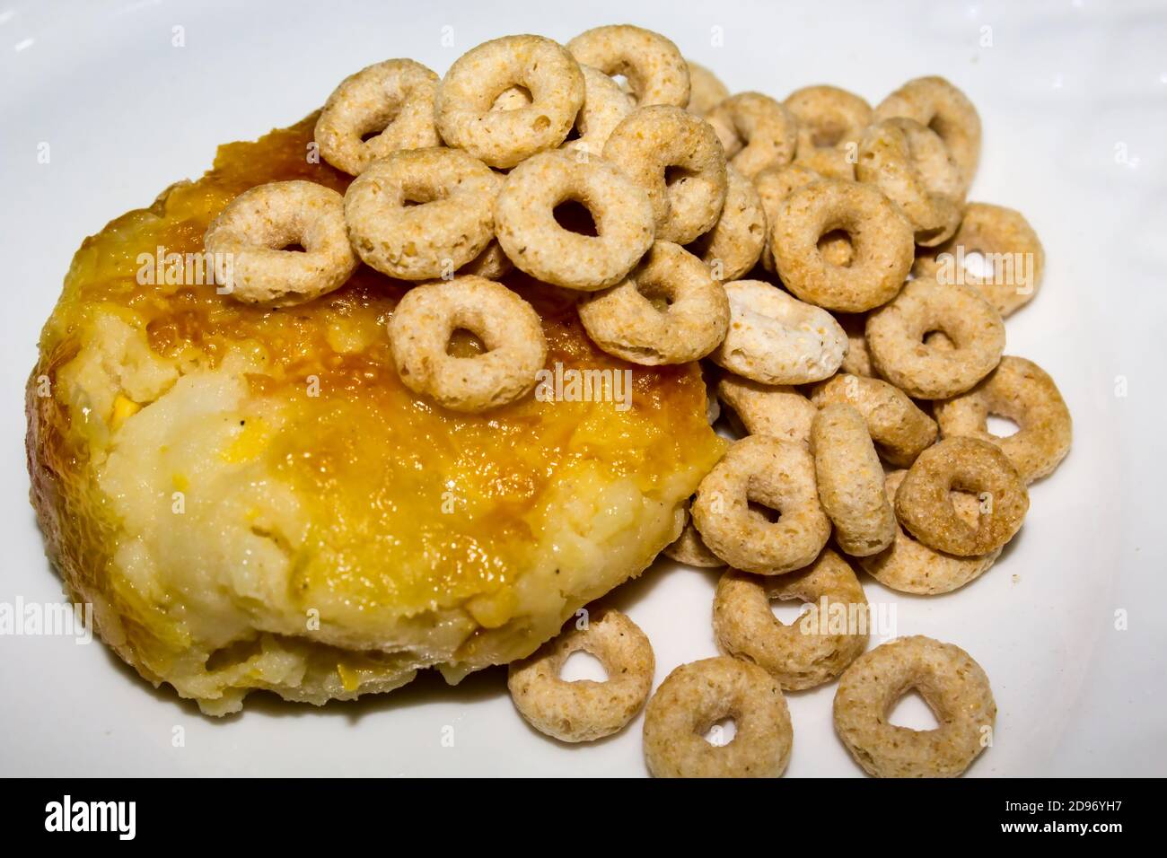 Torta di mais e Cheerios Foto Stock