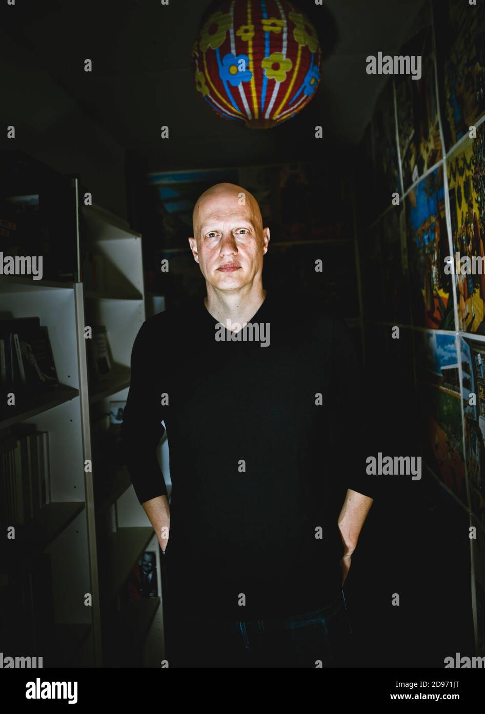 Scrittore Frederic Paulin, autore di romanzi detective, thriller Foto Stock