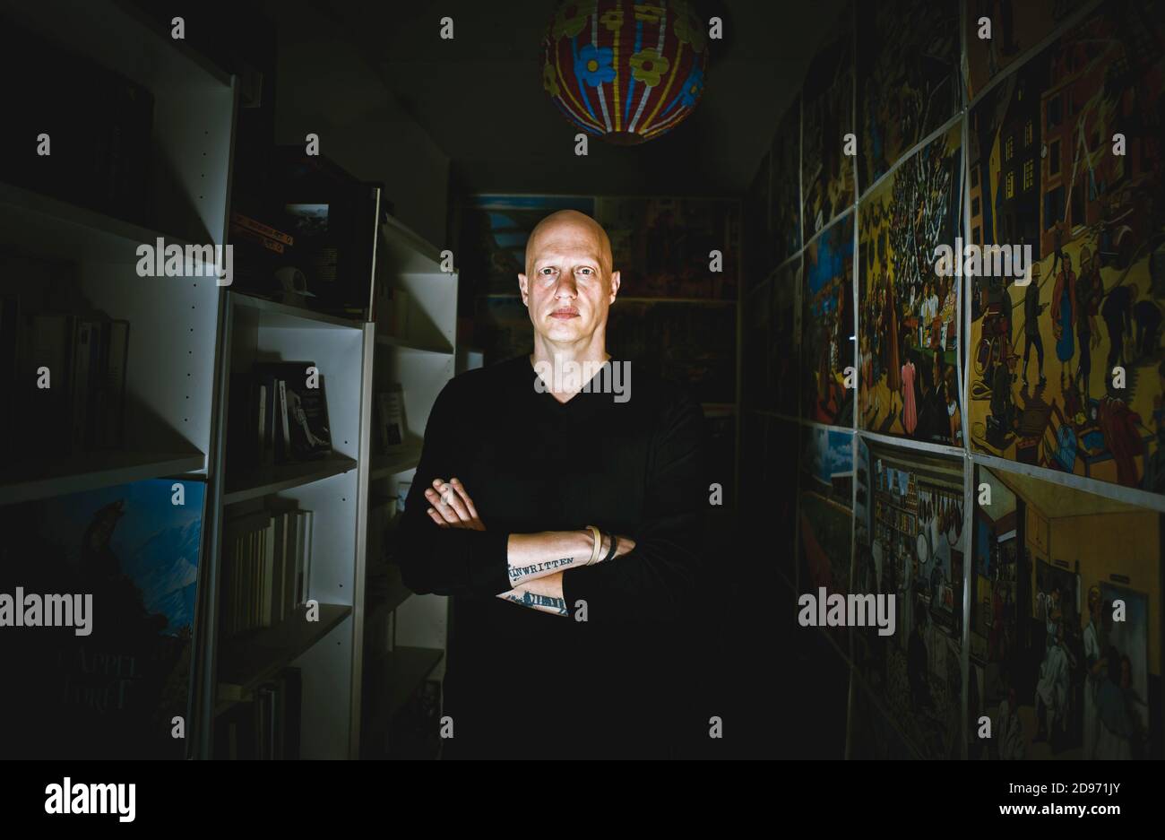 Scrittore Frederic Paulin, autore di romanzi detective, thriller Foto Stock