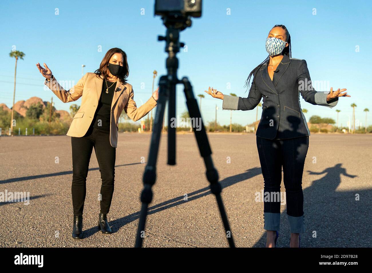 PHEONIX, ARIZONA, USA - 28 Ottobre 2020 - Kamala Harris all'evento GOTV con Alicia Keys - Phoenix, AZ, USA - Foto: Geopix/Lawrence Jackson/Biden f Foto Stock