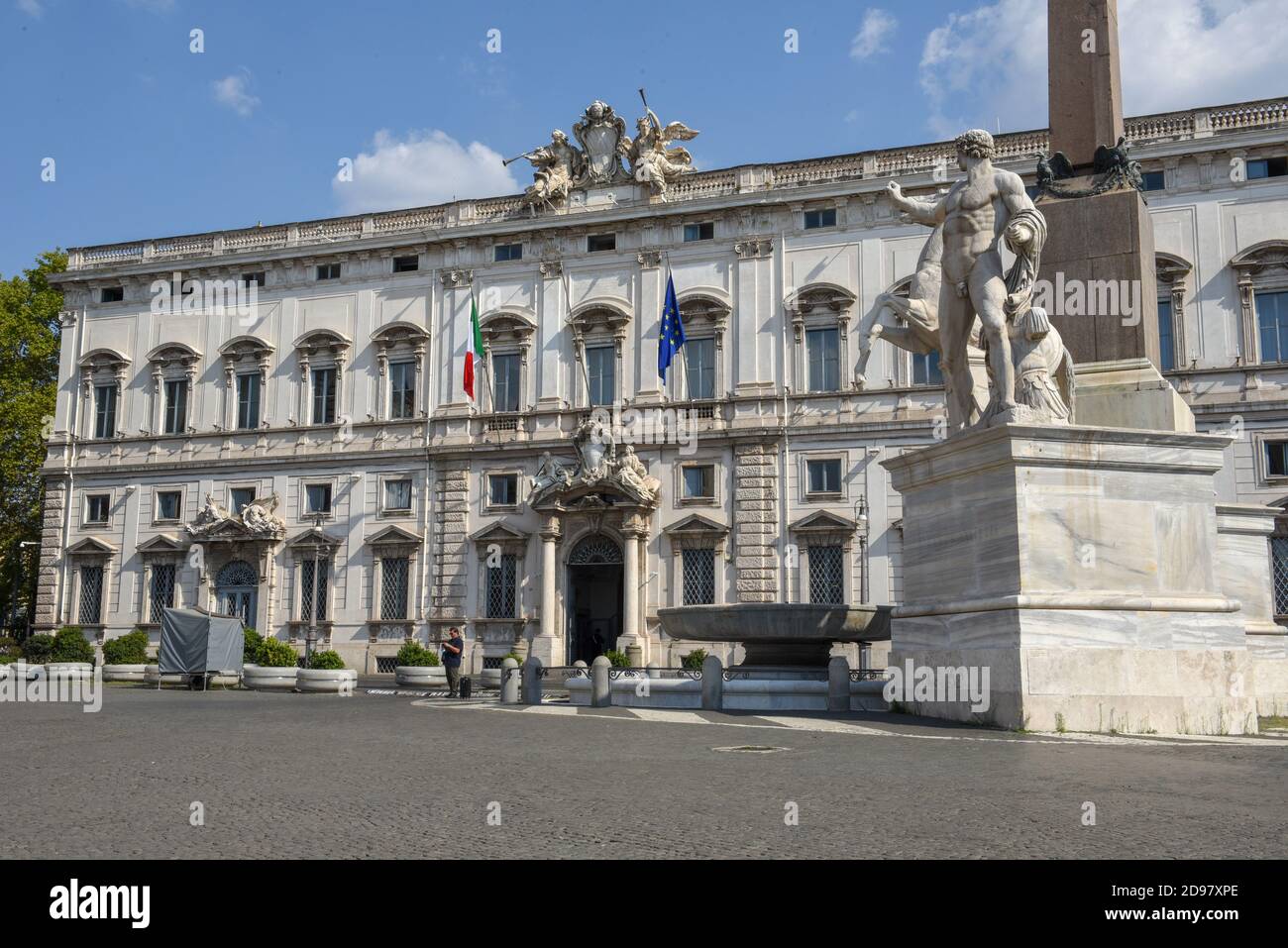 Roma, Italia - 16 settembre 2020: Piazza Qurinale a Roma in Italia Foto Stock