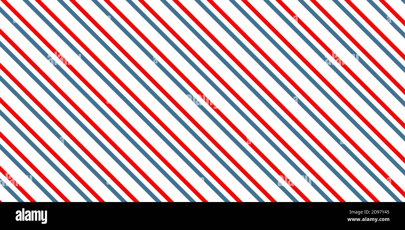 Motivo vettoriale rosso blu. Motivo a strisce diagonali. Illustrazione Vettoriale