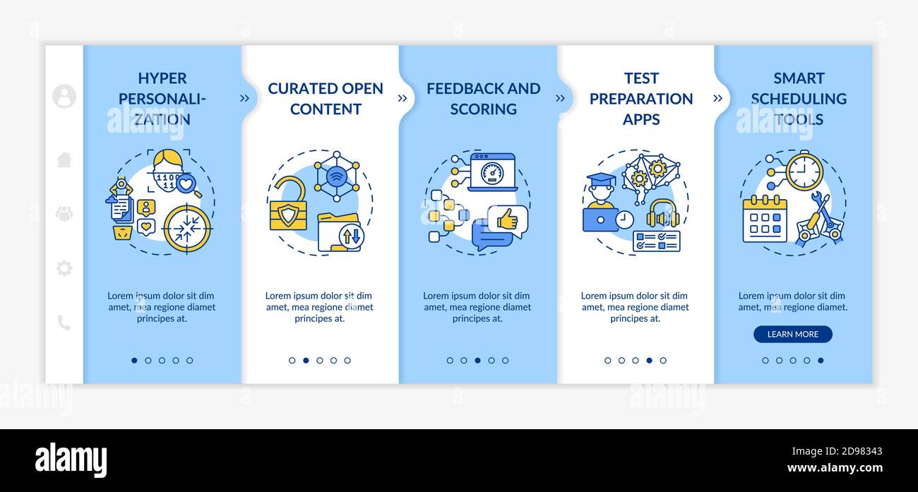 Modello vettore di onboarding per l'intelligenza artificiale Illustrazione Vettoriale