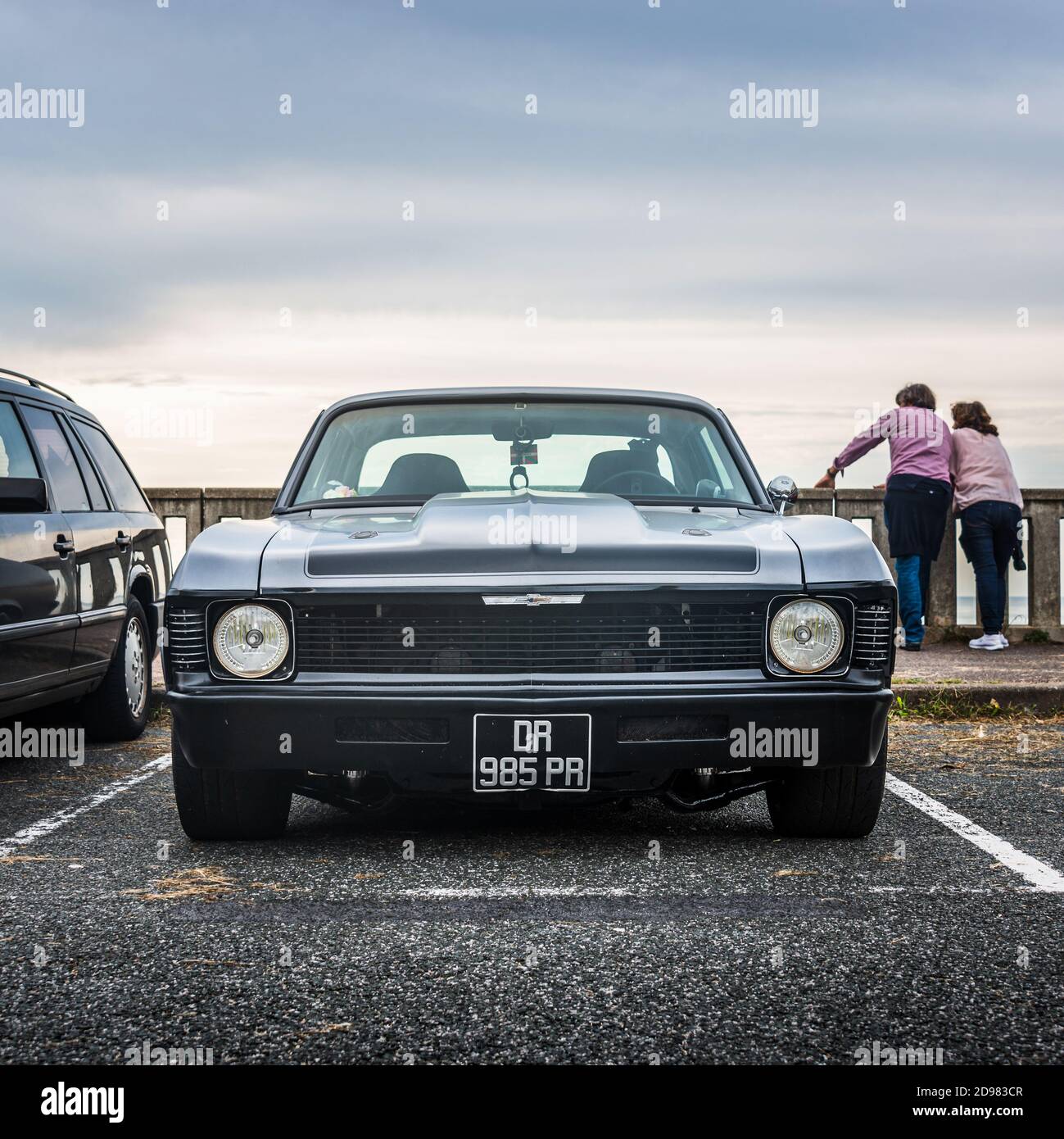 Classica coupé Chevrolet a Biarritz, Francia Foto Stock