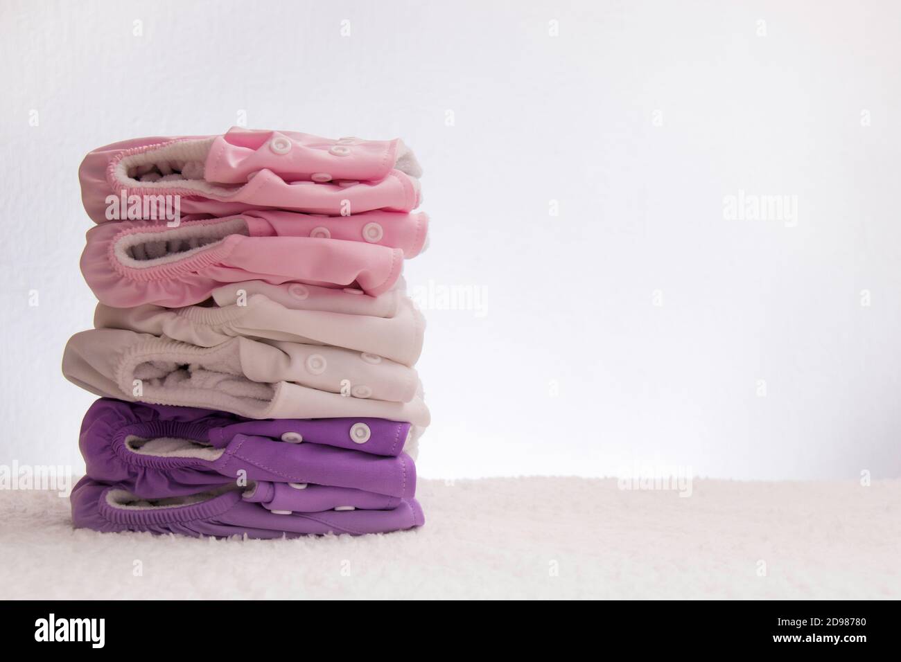 Pannolini ecologici in tessuto per bambini Foto Stock