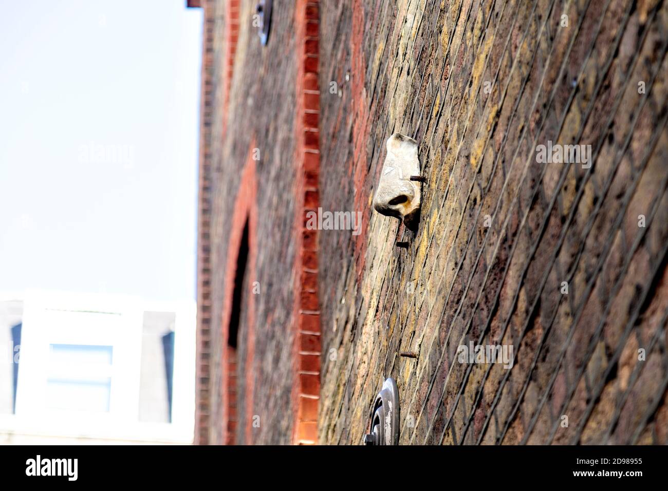 Uno dei sette nasi di Soho su Meard Street, Londra, Regno Unito Foto Stock