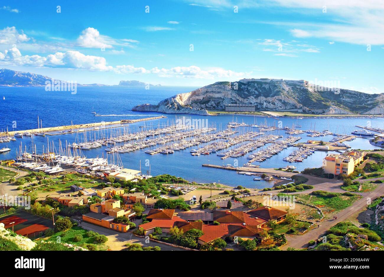 Porto Turistico delle Isole Friuli a Marsiglia, Francia. Foto Stock