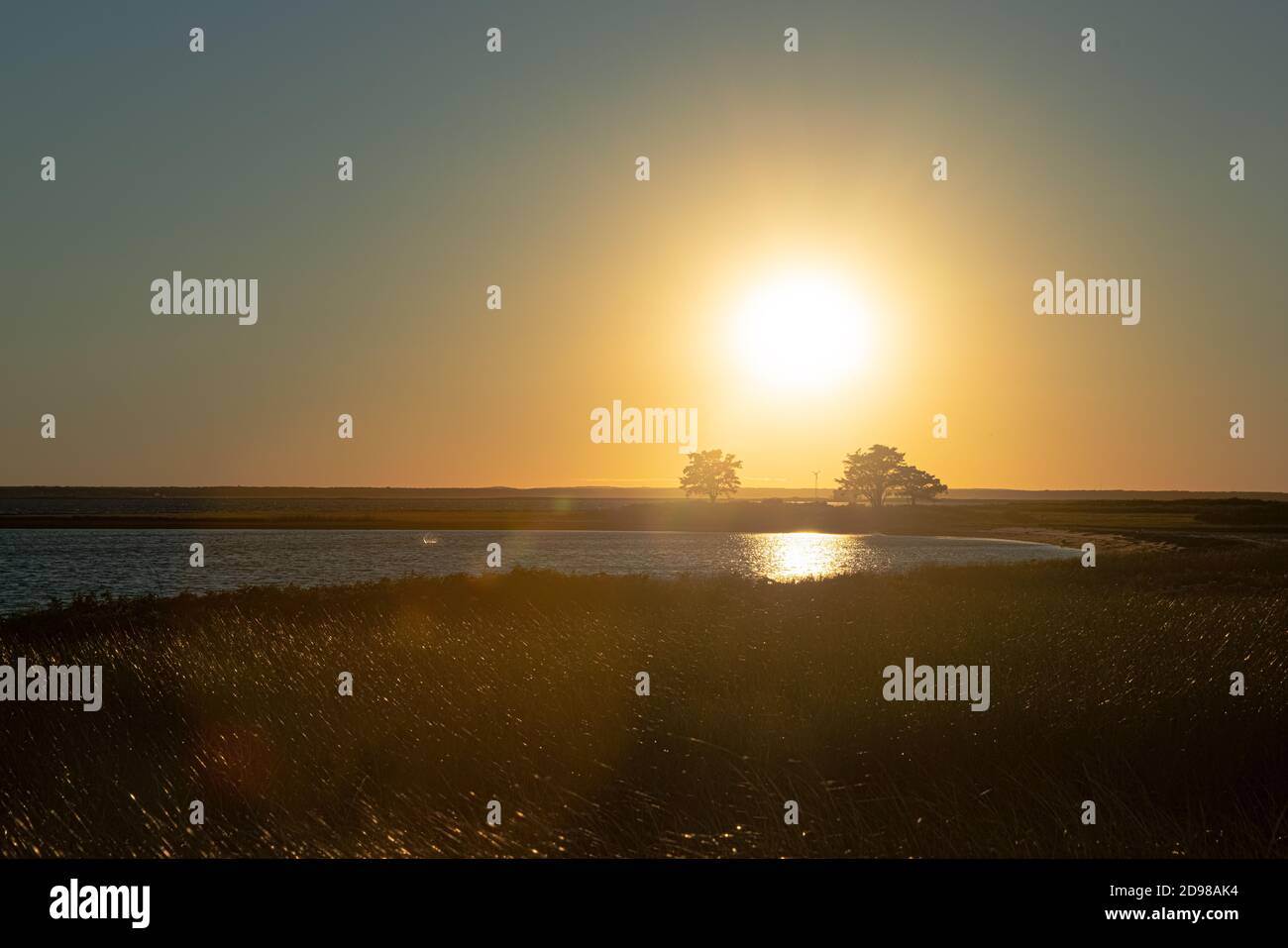 Un tramonto Chappaquiddick Foto Stock