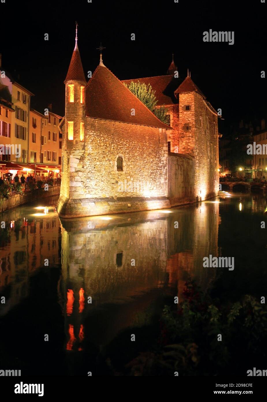 Il palazzo di Isle in Annecy nelle Alpi in Francia. Foto Stock