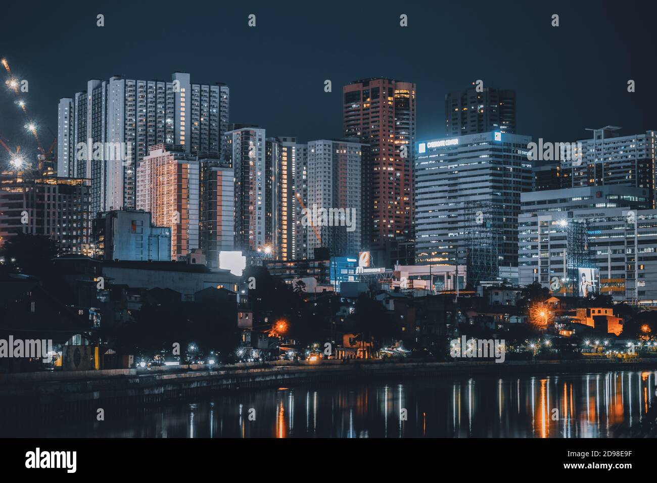 Skyline di Mandaluyong Foto Stock