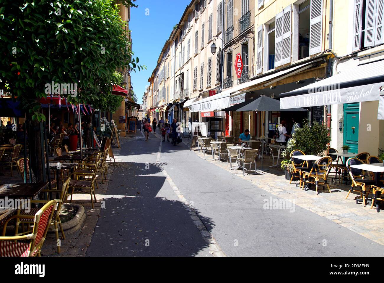 Via Italia a Aix-en-Provence, Francia Foto Stock