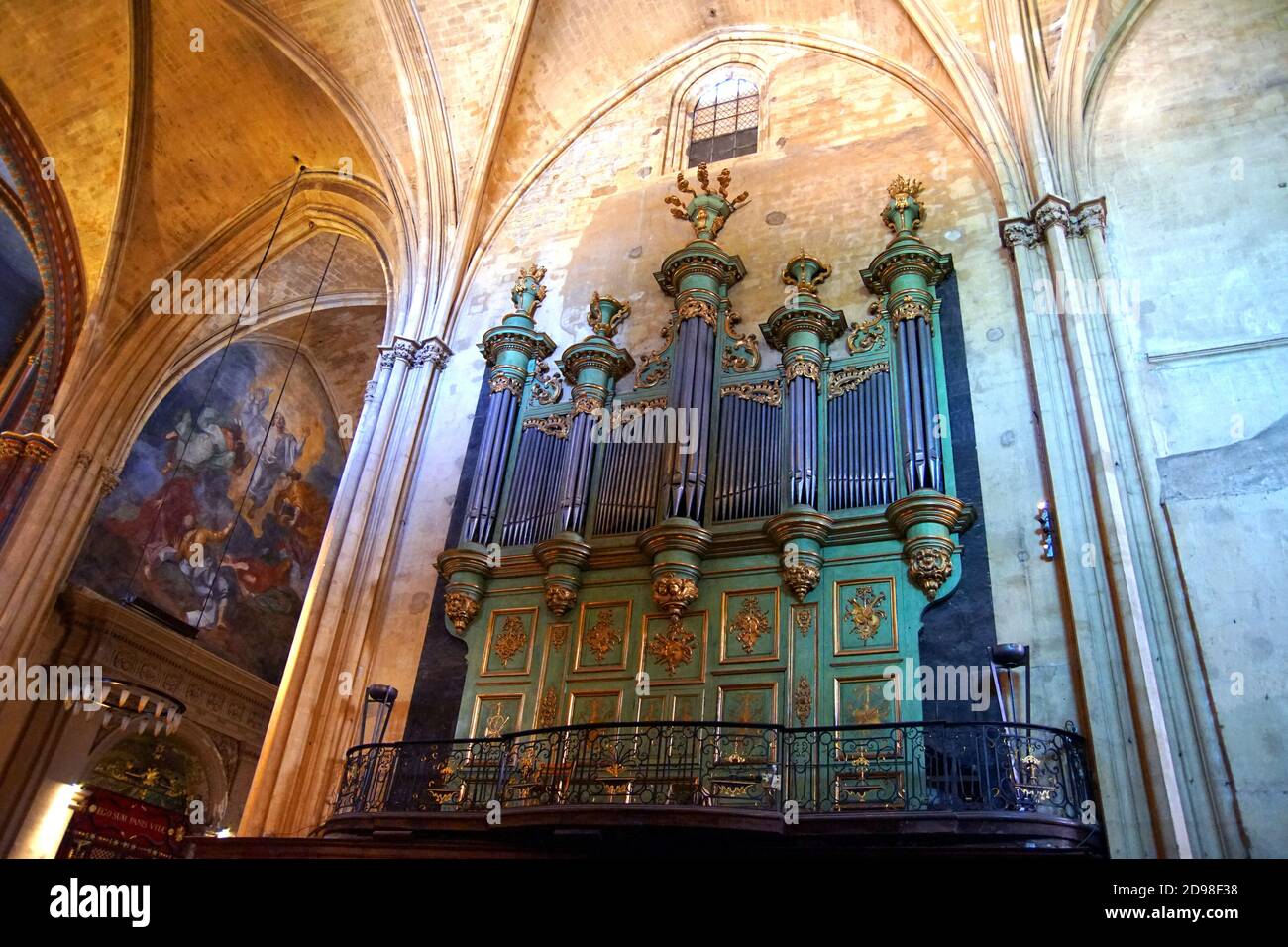 L'organo della Cattedrale di Saint-Sauveur ad Aix-en-Provence, Francia Foto Stock