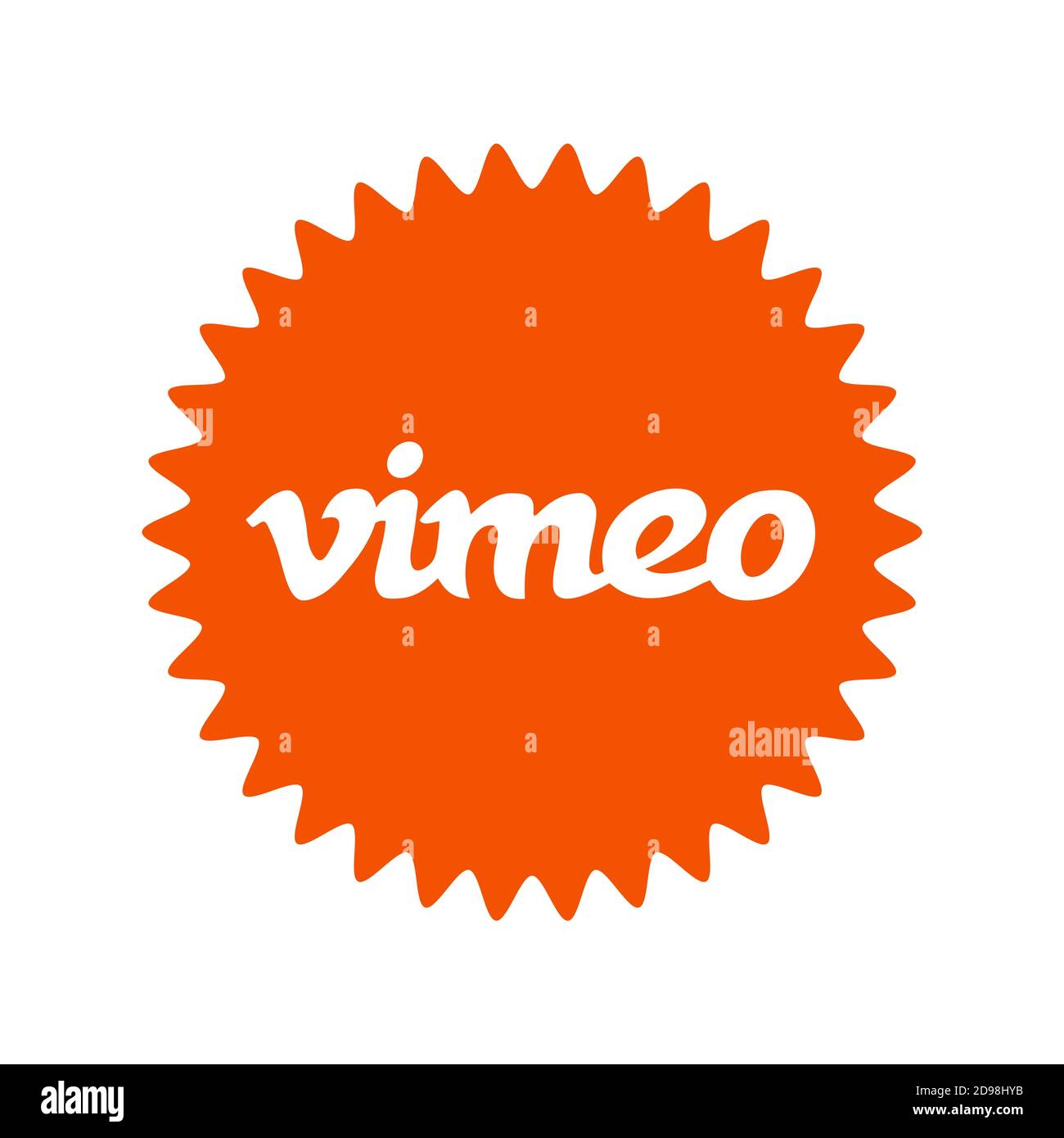 Logo Vimeo. Lettore video Vimeo senza pubblicità. Applicazione Vimeo . Kharkiv, Ucraina - Giugno, 2020 Foto Stock