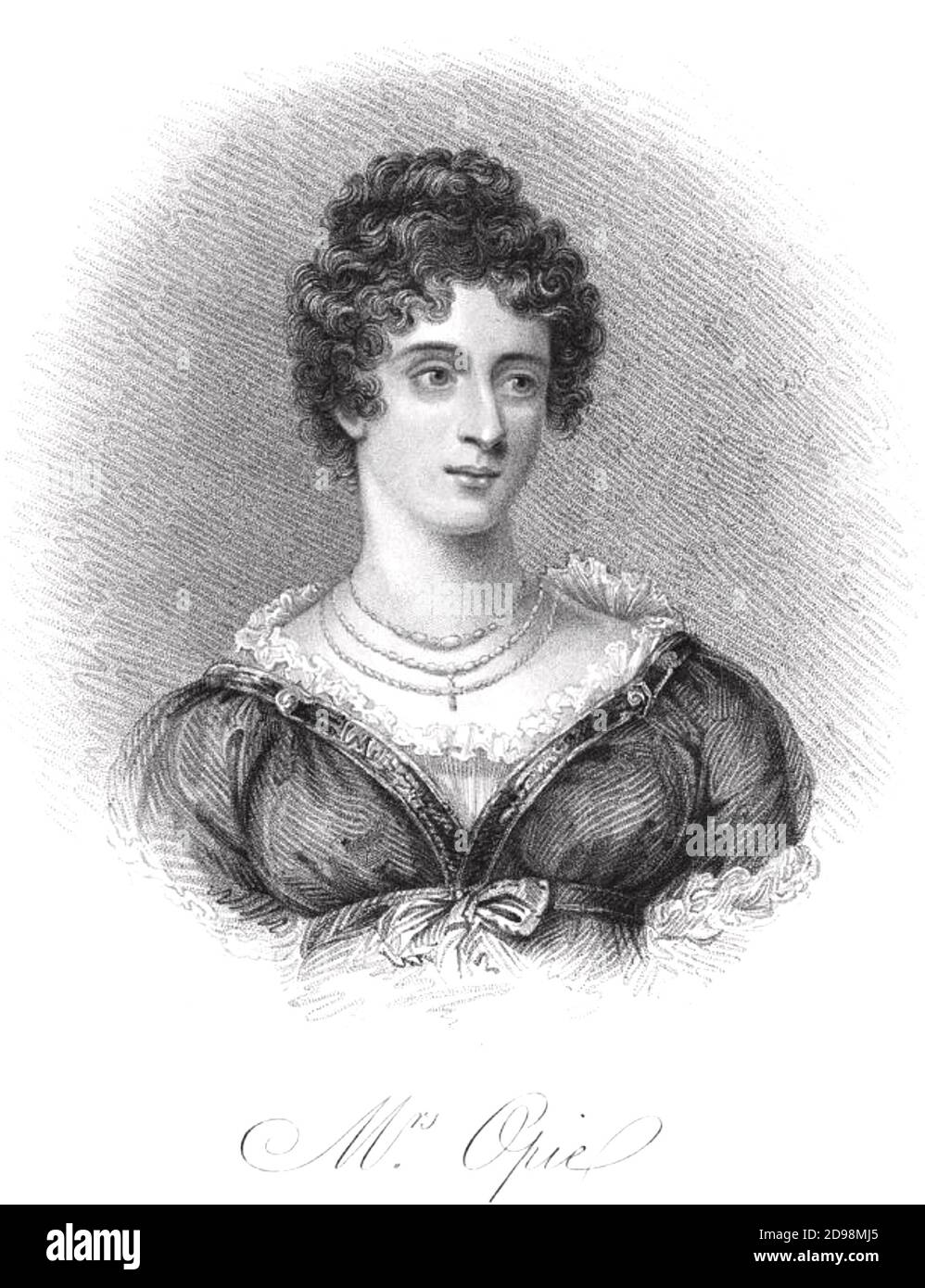 AMELIA OPIE (1769-1853) romanticista e abolizionista inglese Foto Stock