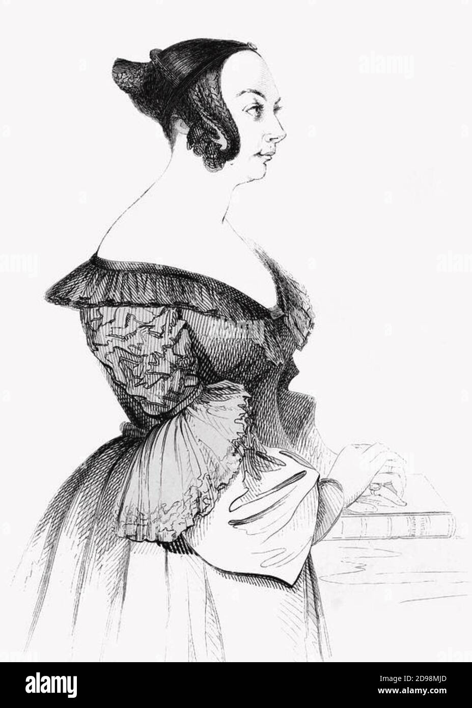 ANNA MARIA HALL (1800-1881) romanziere irlandese. Foto Stock