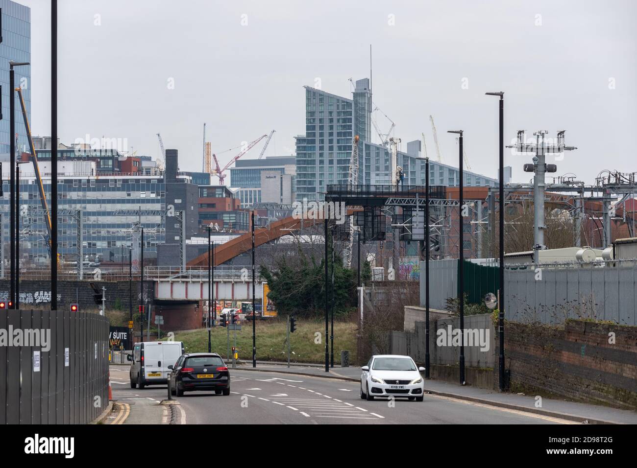 Lo skyline di Manchester Foto Stock