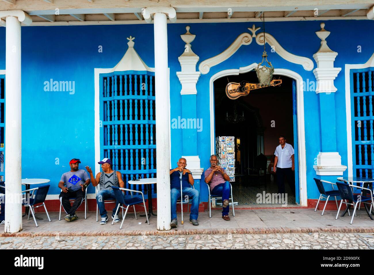 La Casa de la trova un luogo dove ascoltare la migliore musica cubana. Il luogo è stato consegnato per il godimento culturale della città, un incontro, un incontro e. Foto Stock