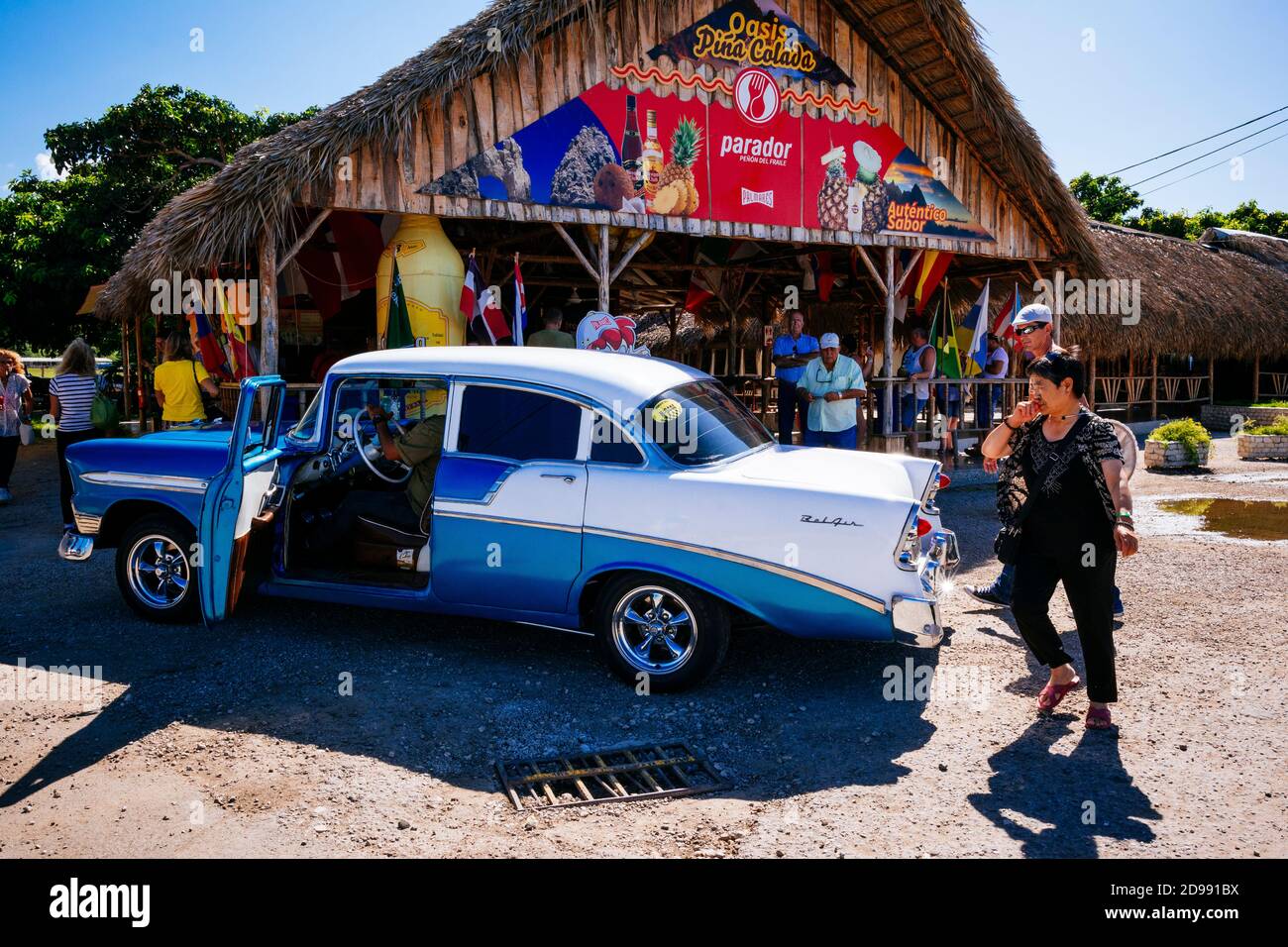 Parador El Peñón del Fraile, zona della stazione di servizio. Vía Blanca km 52, Santa Cruz del Norte. Mayabeque, Cuba, America Latina e Caraibi Foto Stock