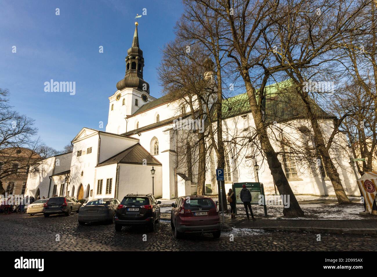 Tallinn, Estonia. La Cattedrale di Santa Maria o Toomkirik, una chiesa della cattedrale evangelica luterana estone situata sulla collina di Toompea Foto Stock