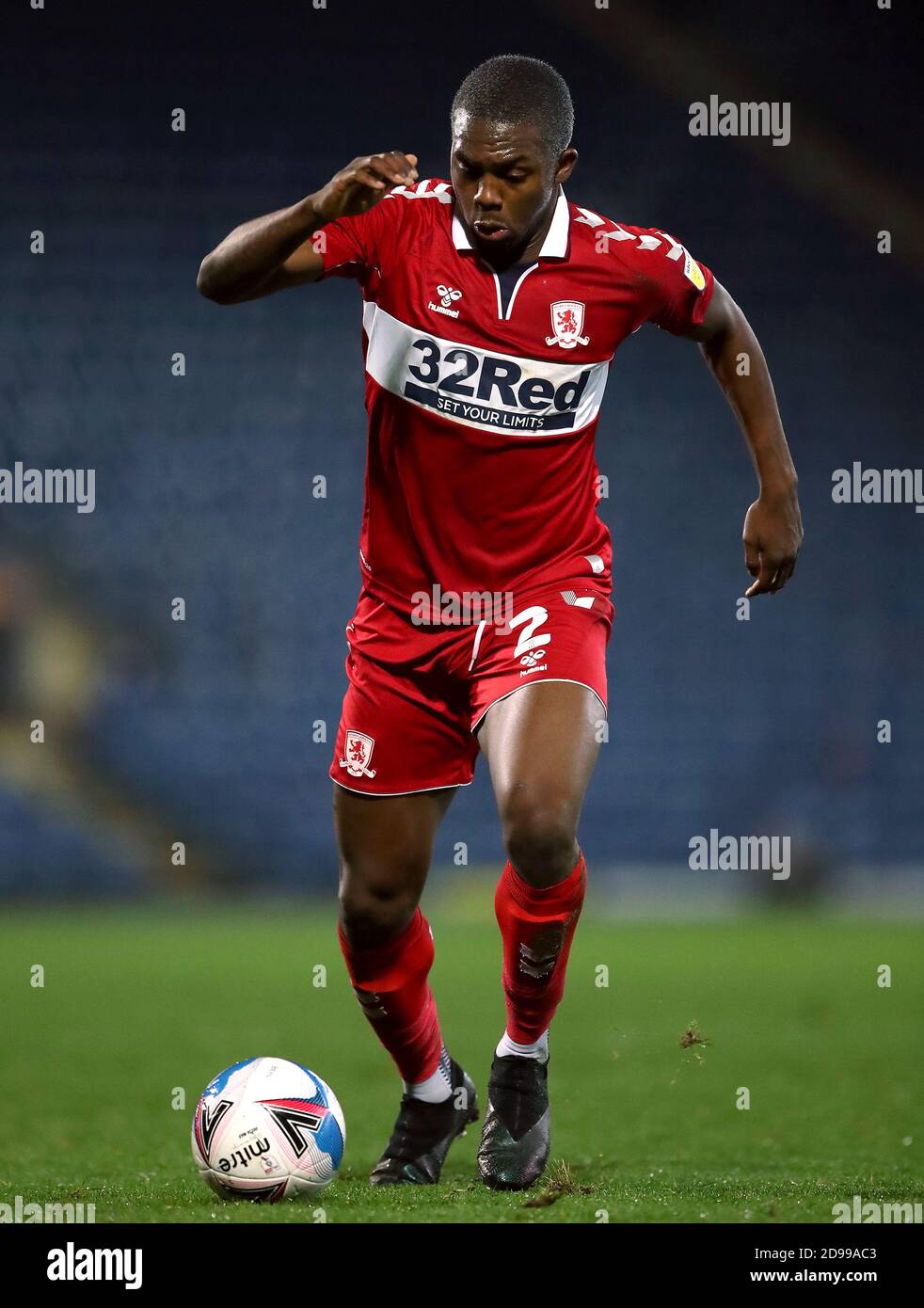 Anfernee Dijksteel di Middlesbrough durante la partita del campionato Sky Bet all'Ewood Park, Blackburn. Foto Stock