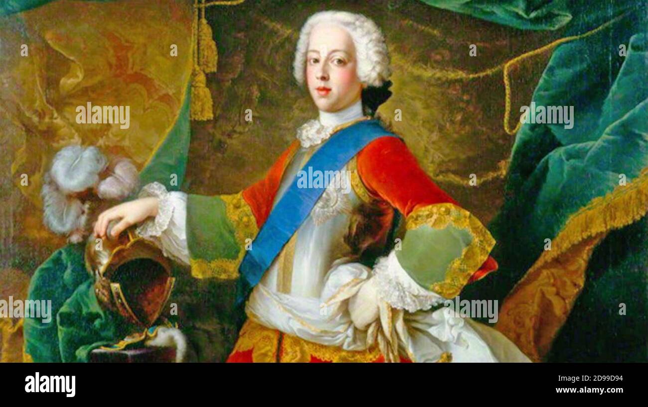 CHARLES EDWARD STUART - Bonnie Prince Charles (1720-1788) circa 1745. Foto Stock