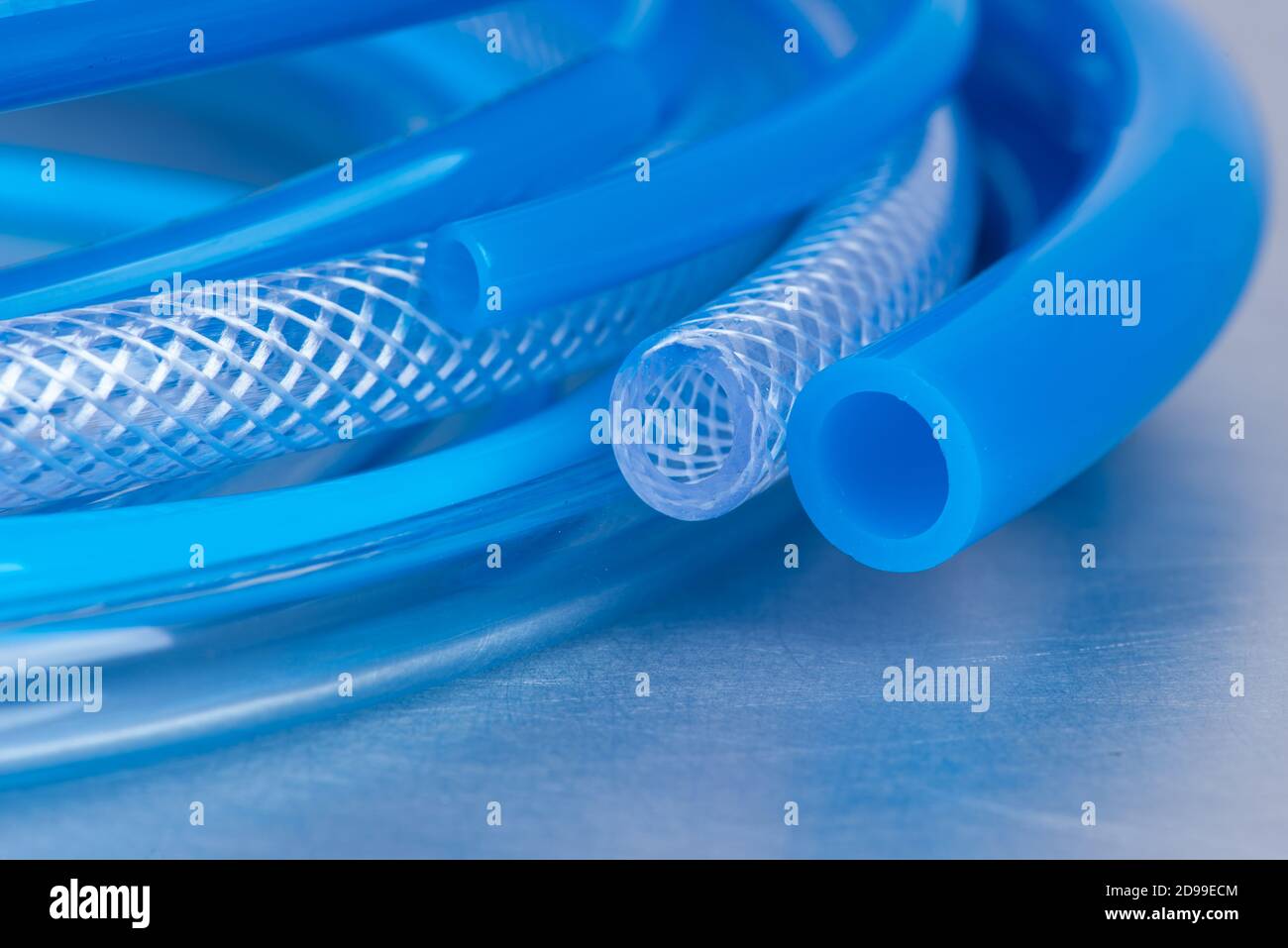 Primo piano del tubo flessibile a bassa pressione Foto Stock