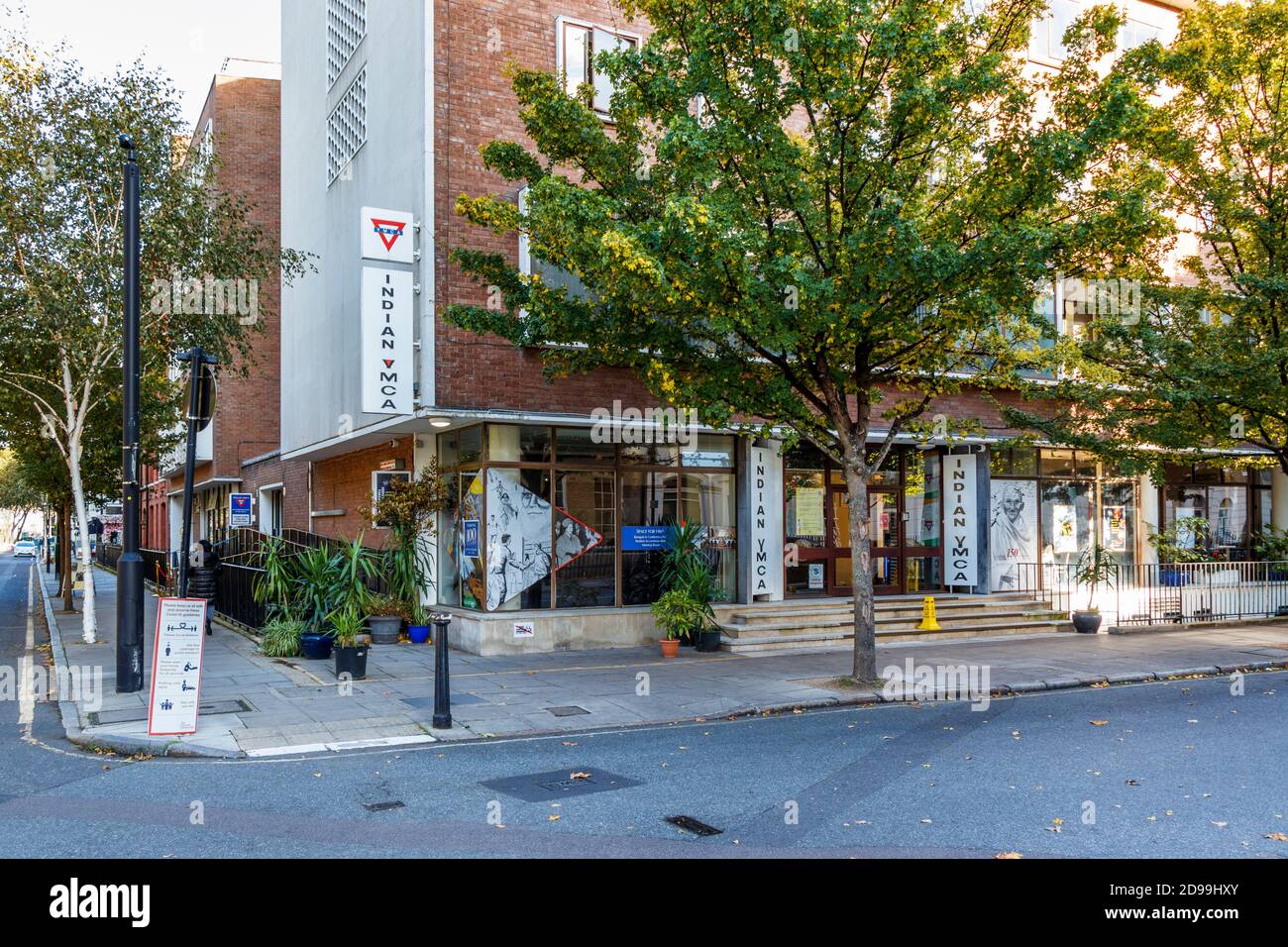 YMCA Indian Student Hostel a Fitzroy Square, Londra, Regno Unito Foto Stock