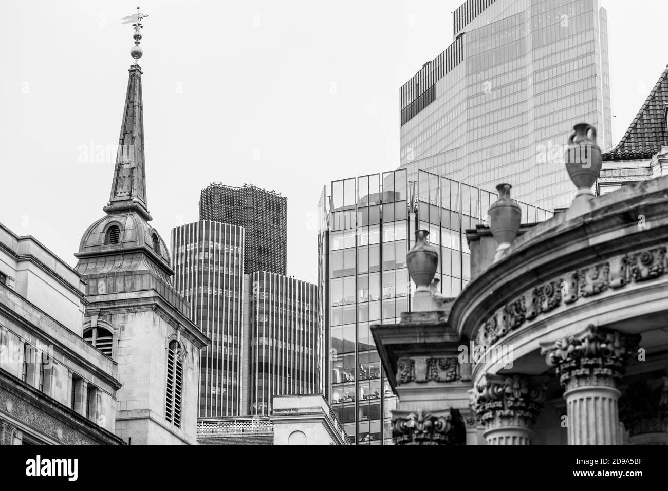 Città di Londra di notte Foto Stock