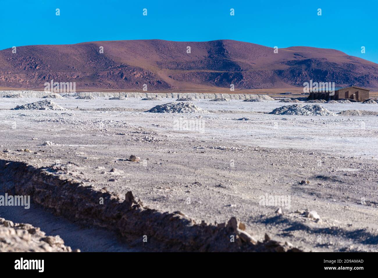 Estrazione di bauxite vicino Kapina città, Sud-Ovest Bolivia, Altiplano meridionale, distretto Potosí, Bolivia, America Latina Foto Stock