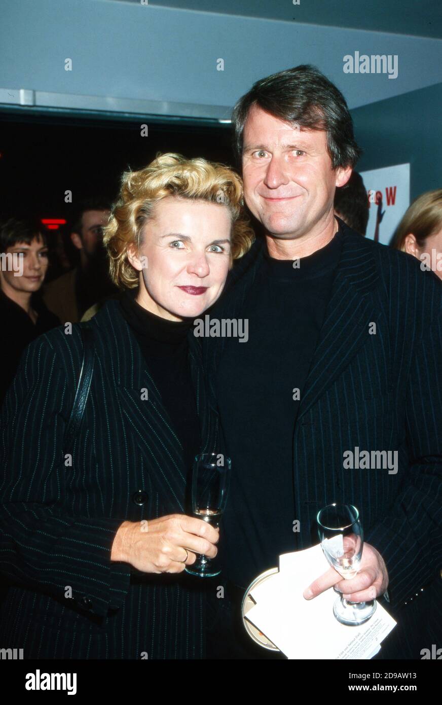 Hera Lind mit Ehemann Ulrich Heidenreich bei der Premiere von 'TV total', der Show von und mit Stefan Raab in Köln, Deutschland 1999. Foto Stock
