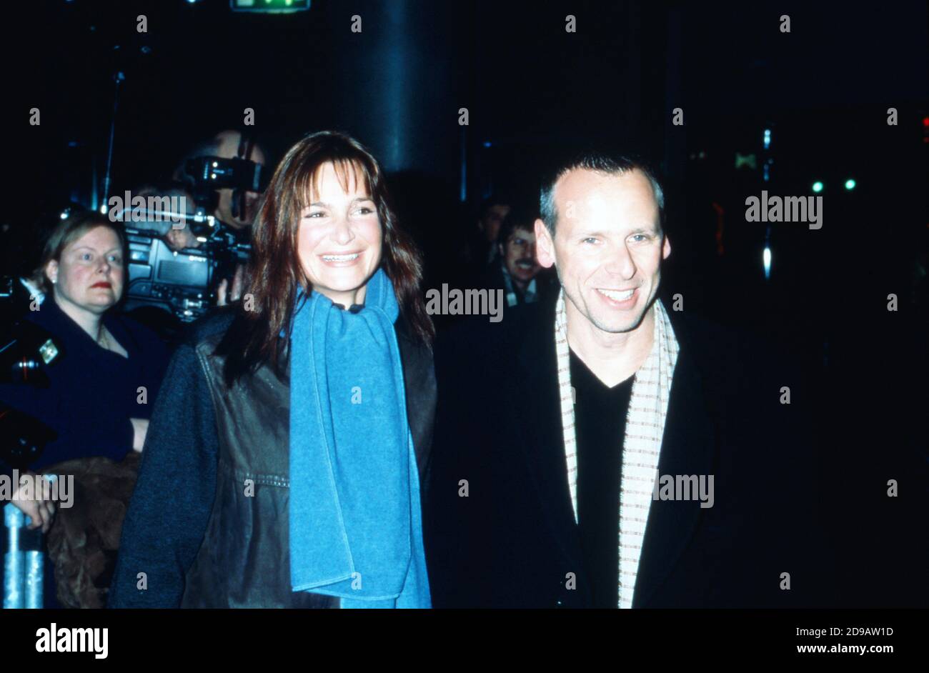 Bei der Premiere von 'TV total', der Show von und mit Stefan Raab in Köln, Deutschland 1999. Foto Stock