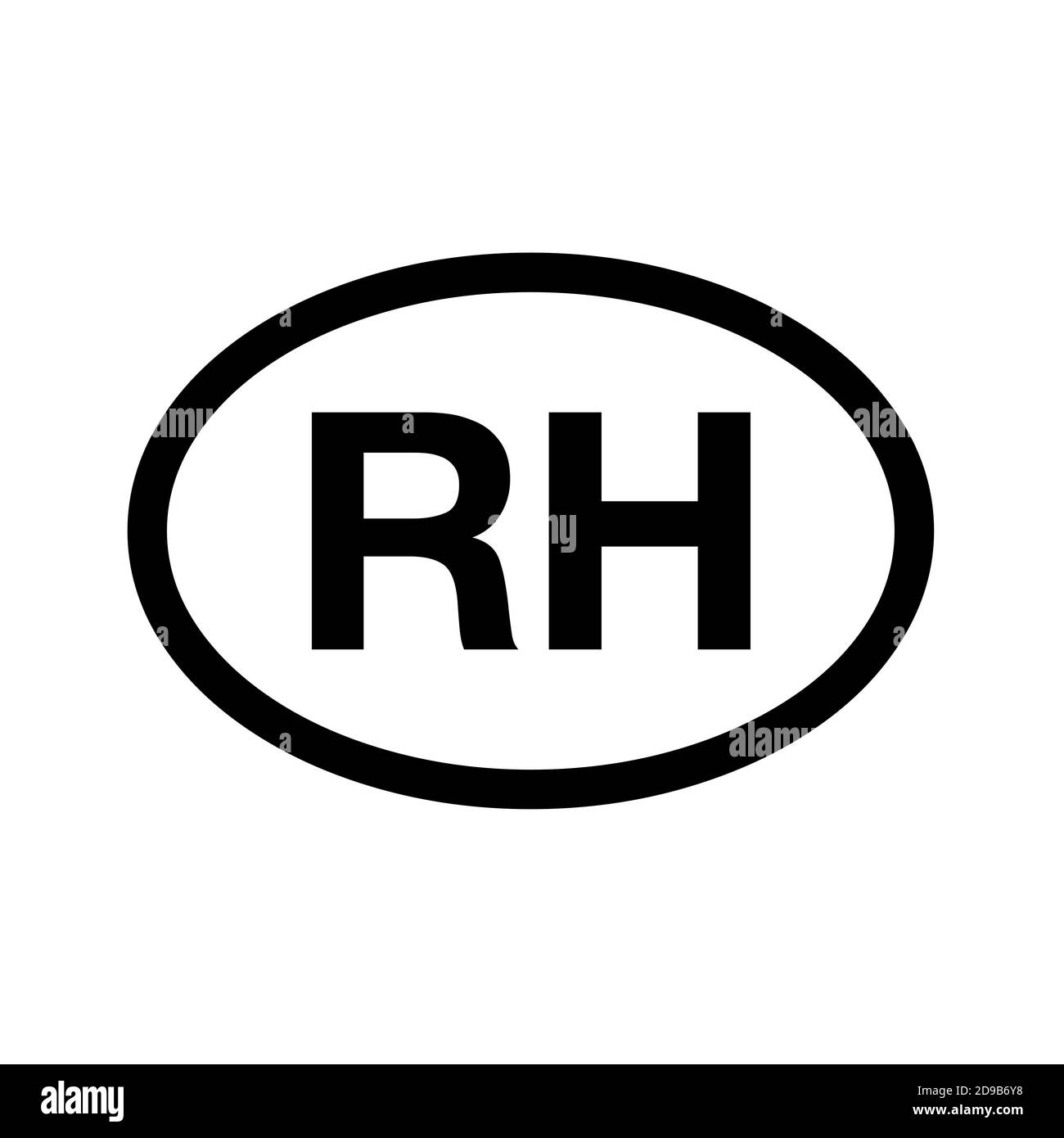 Prefisso del paese immatricolazione del veicolo Haiti Foto Stock