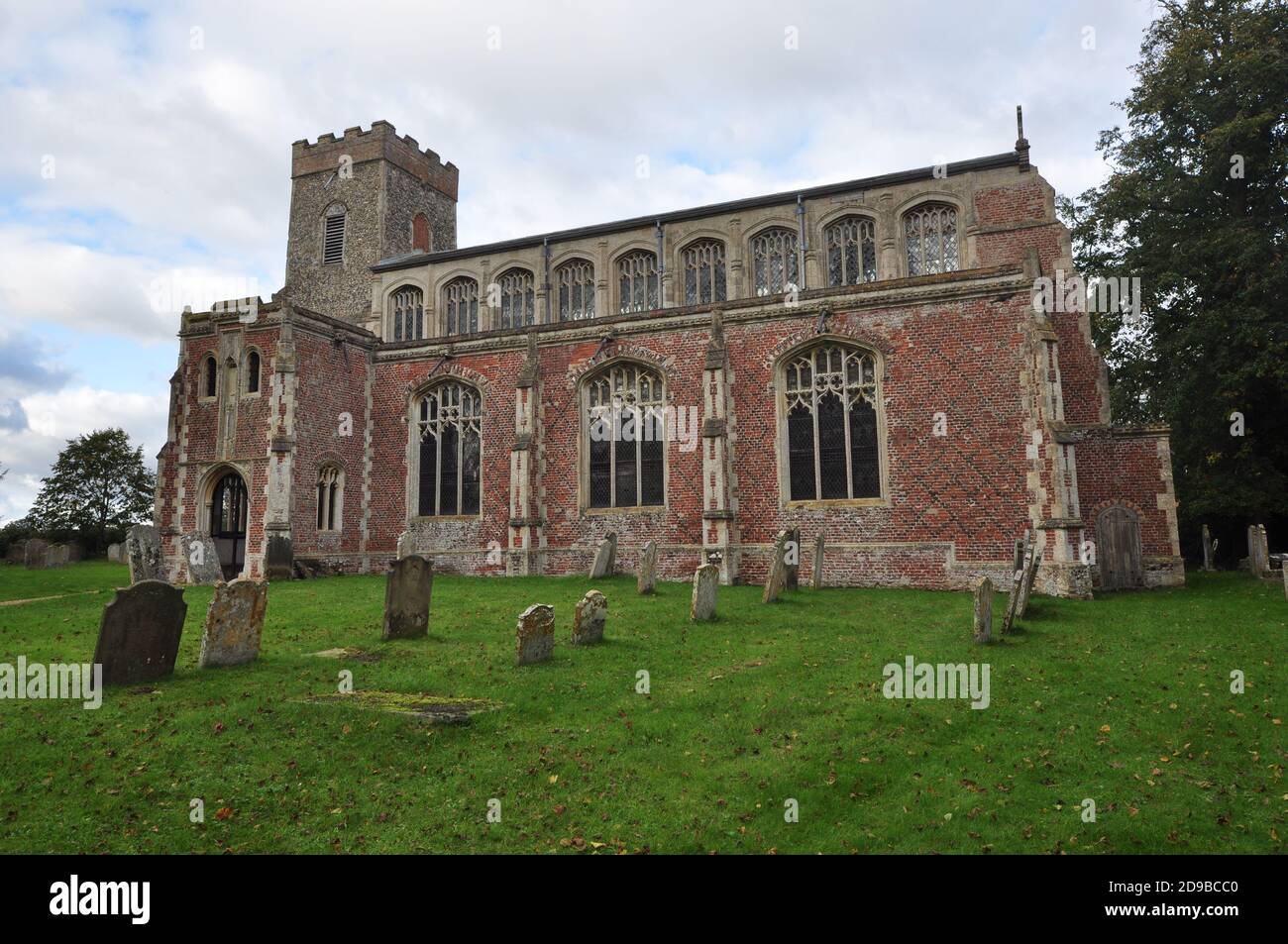 St Mary's Church, Shelton, Norfolk, Inghilterra, Regno Unito Foto Stock