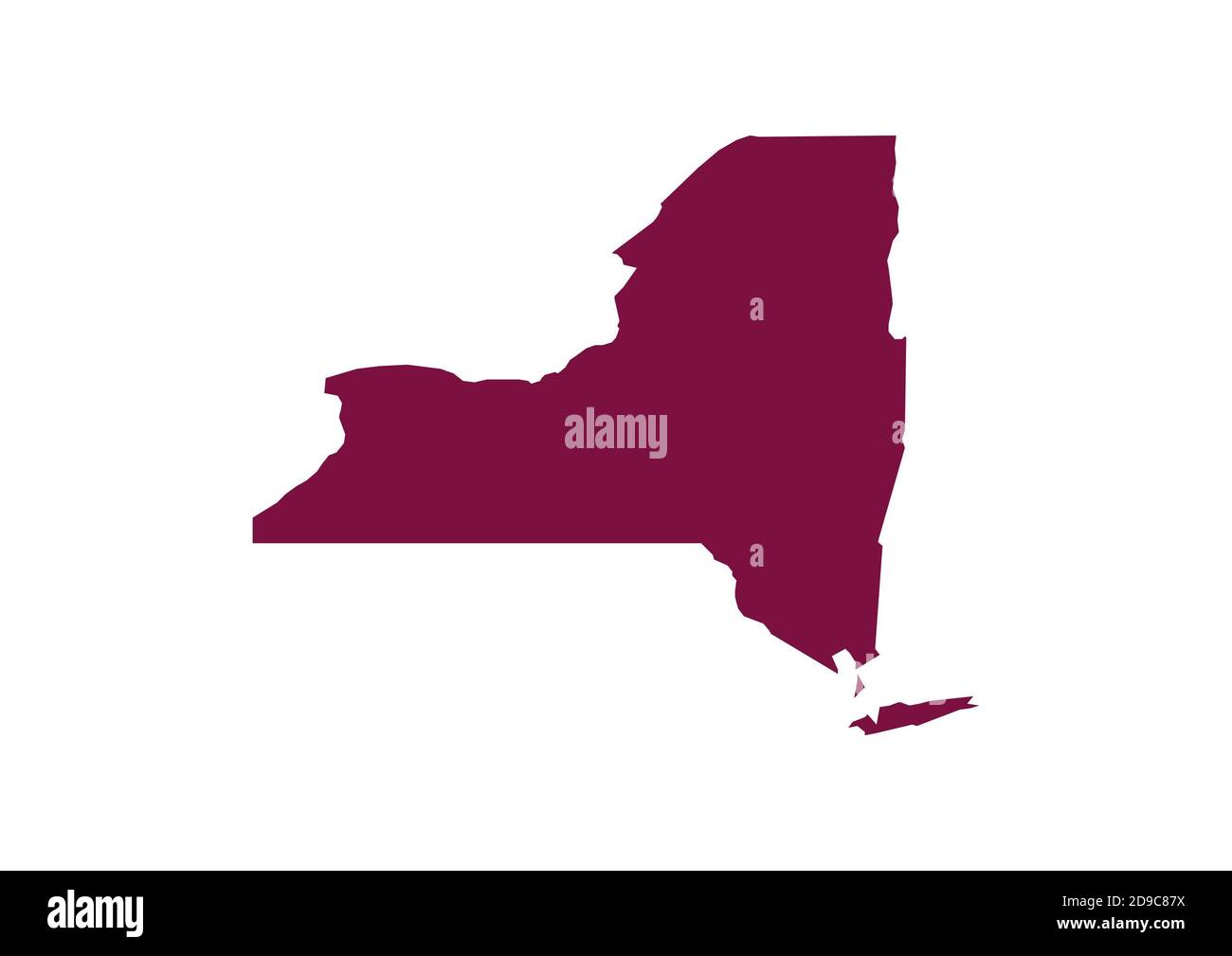 Mappa di New York Foto Stock