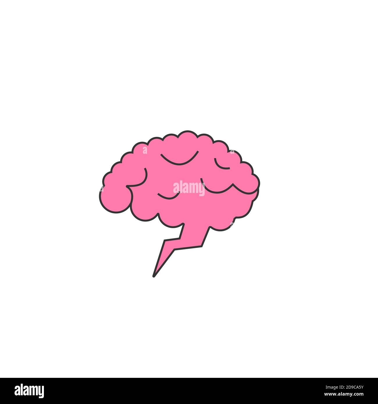 Brainstorm idea creativa icona Illustrazione Vettoriale