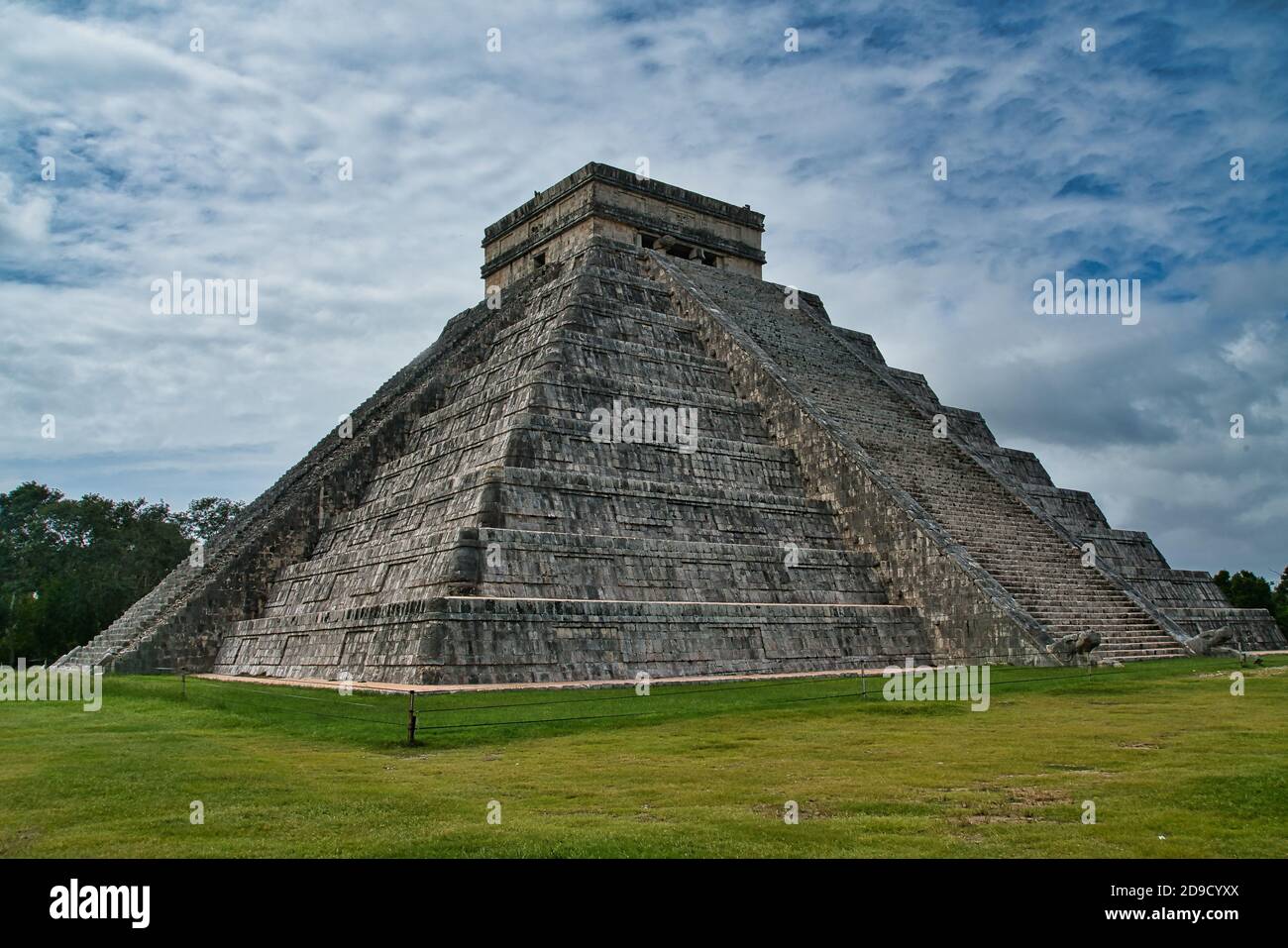 tempio maya / piramide a chichen itza, messico Foto Stock