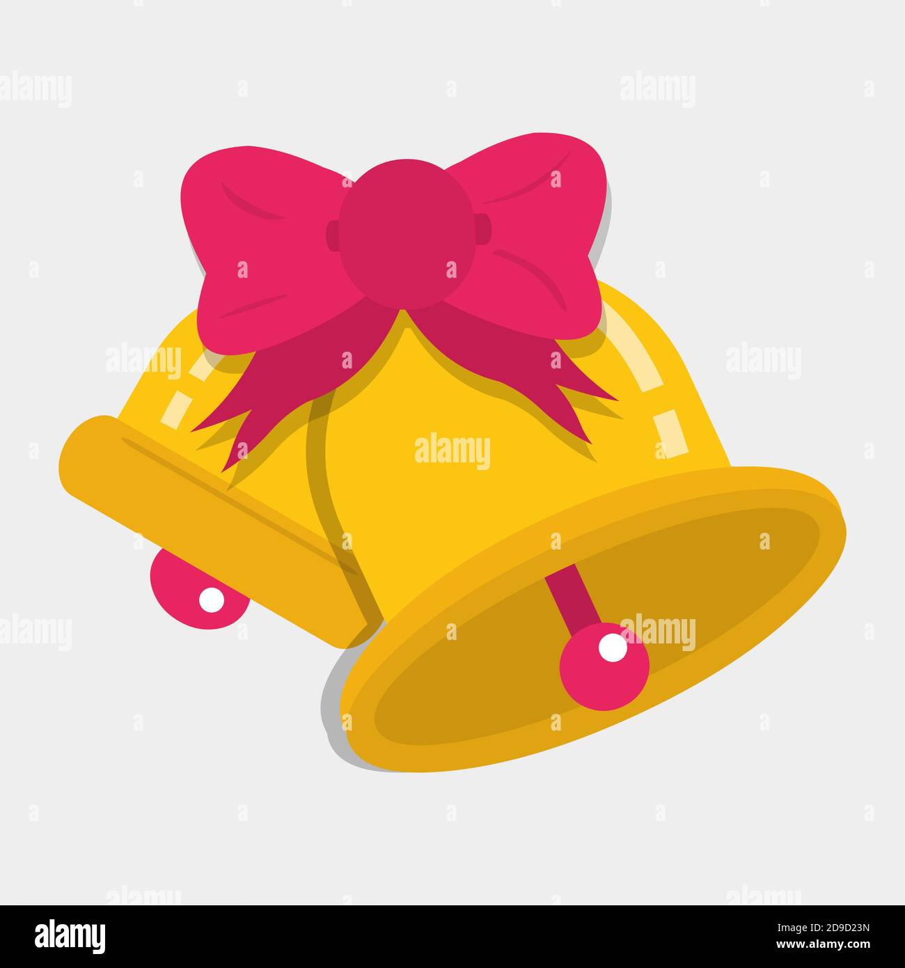 campane di nozze illustrazione vettoriale in stile piatto Illustrazione Vettoriale
