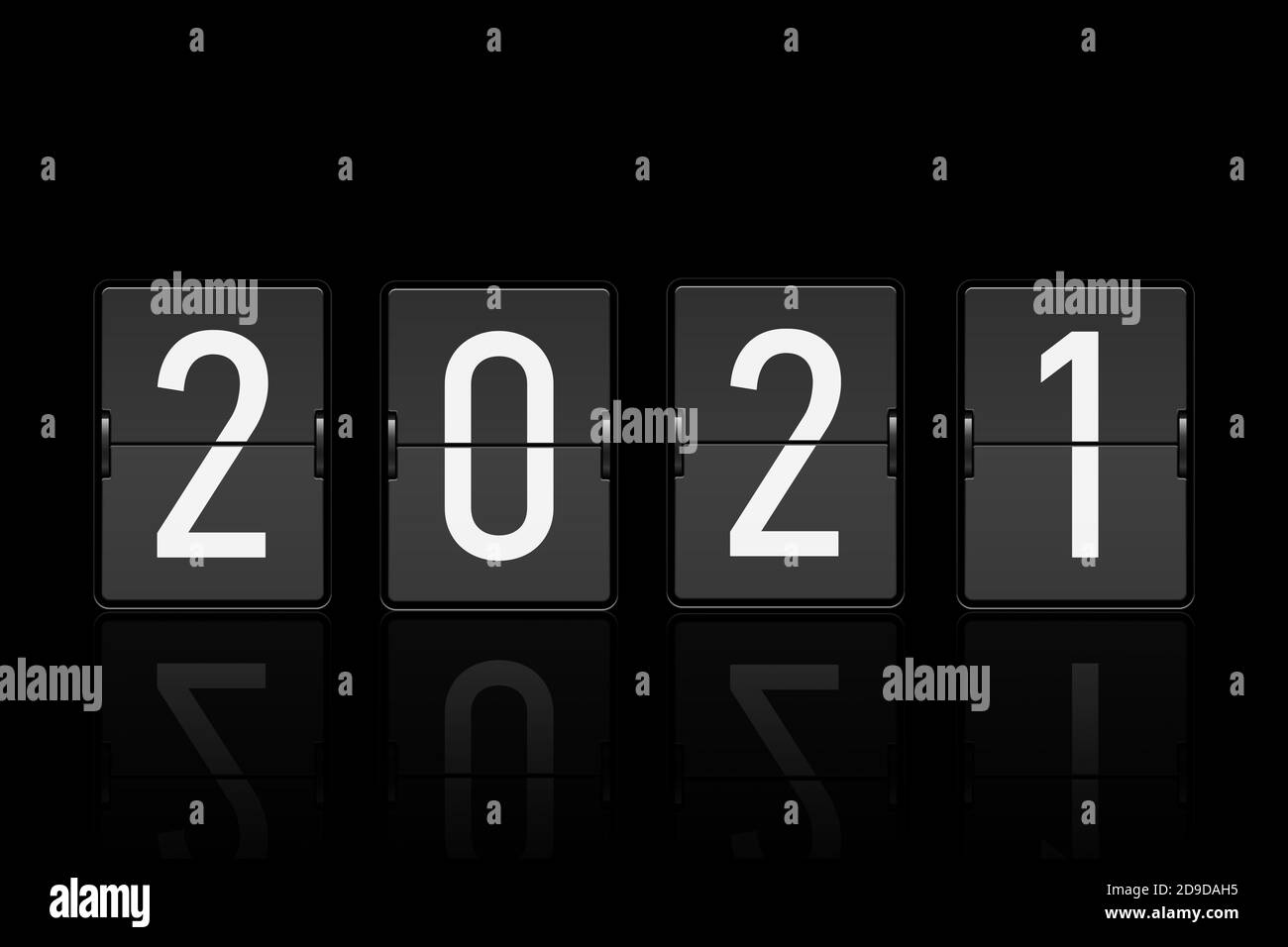 Disegno del calcolatore numero 2021 Foto Stock