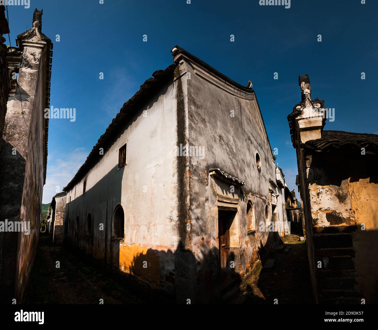 Guangxi guilin Tang Jiatun irrigazione Contea di Yang Foto Stock