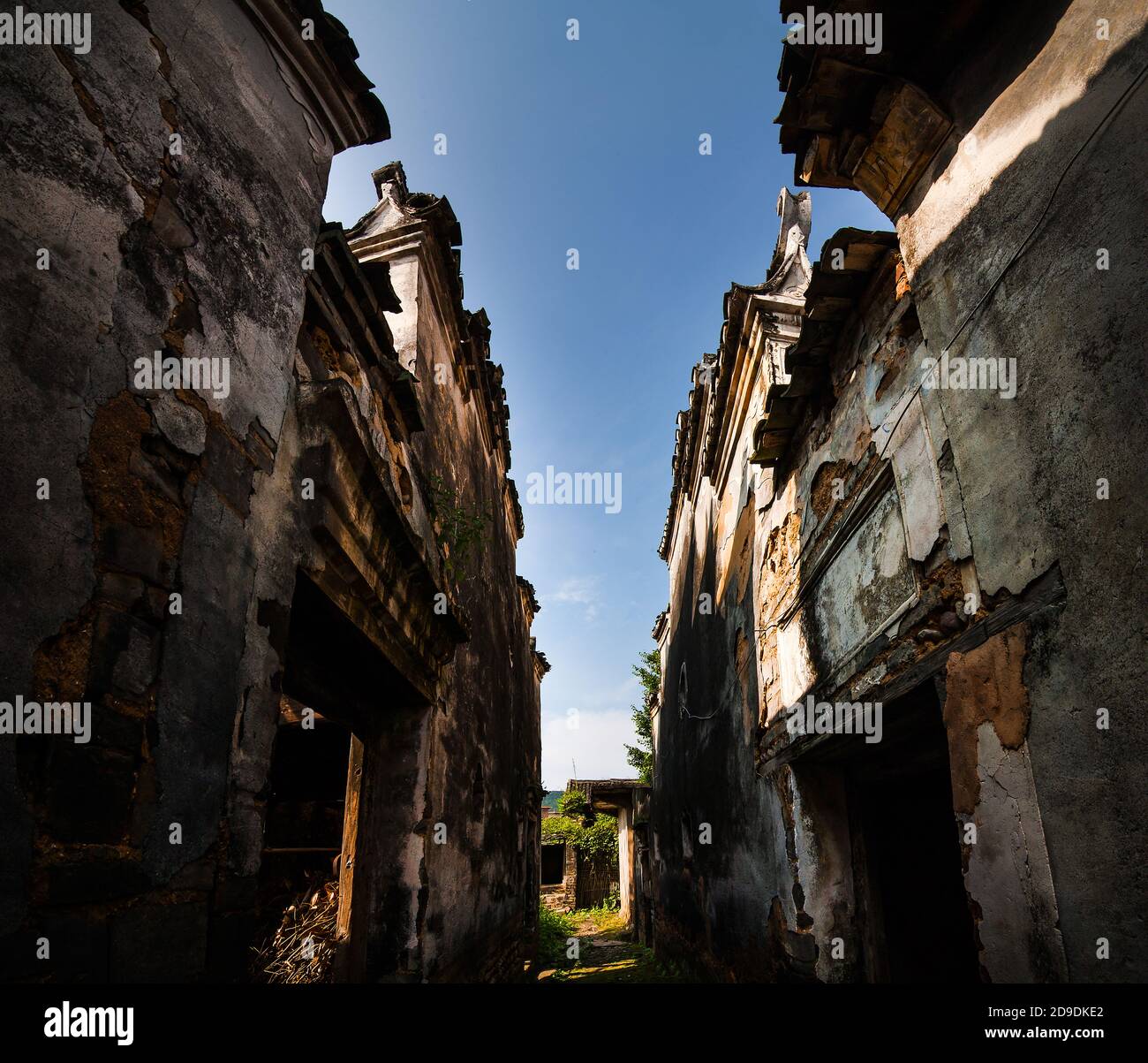 Guangxi guilin Tang Jiatun irrigazione Contea di Yang Foto Stock