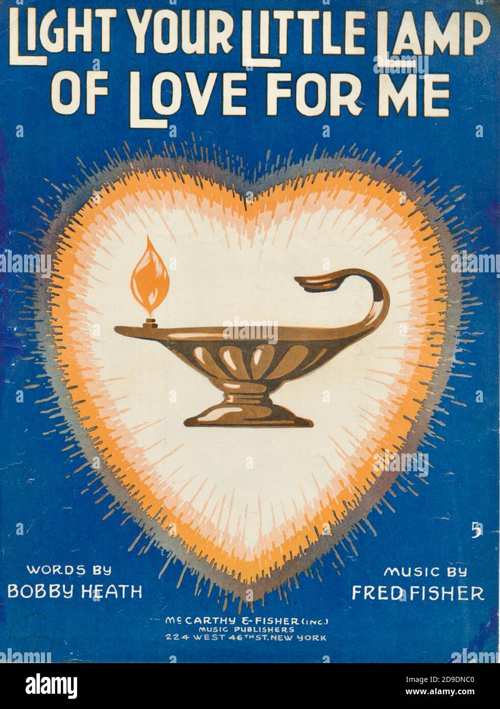 Opere d'arte di André De Takacs - Light Your Little Lamp of Love for me - 1918 Foto Stock