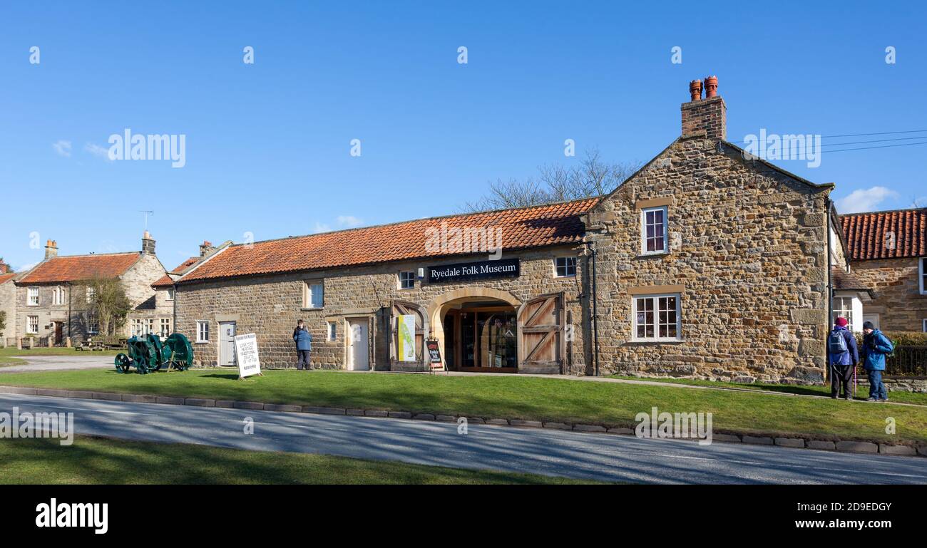 Ryedale Folk Museum a Hutton-le-Hole, North Yorkshire Foto Stock