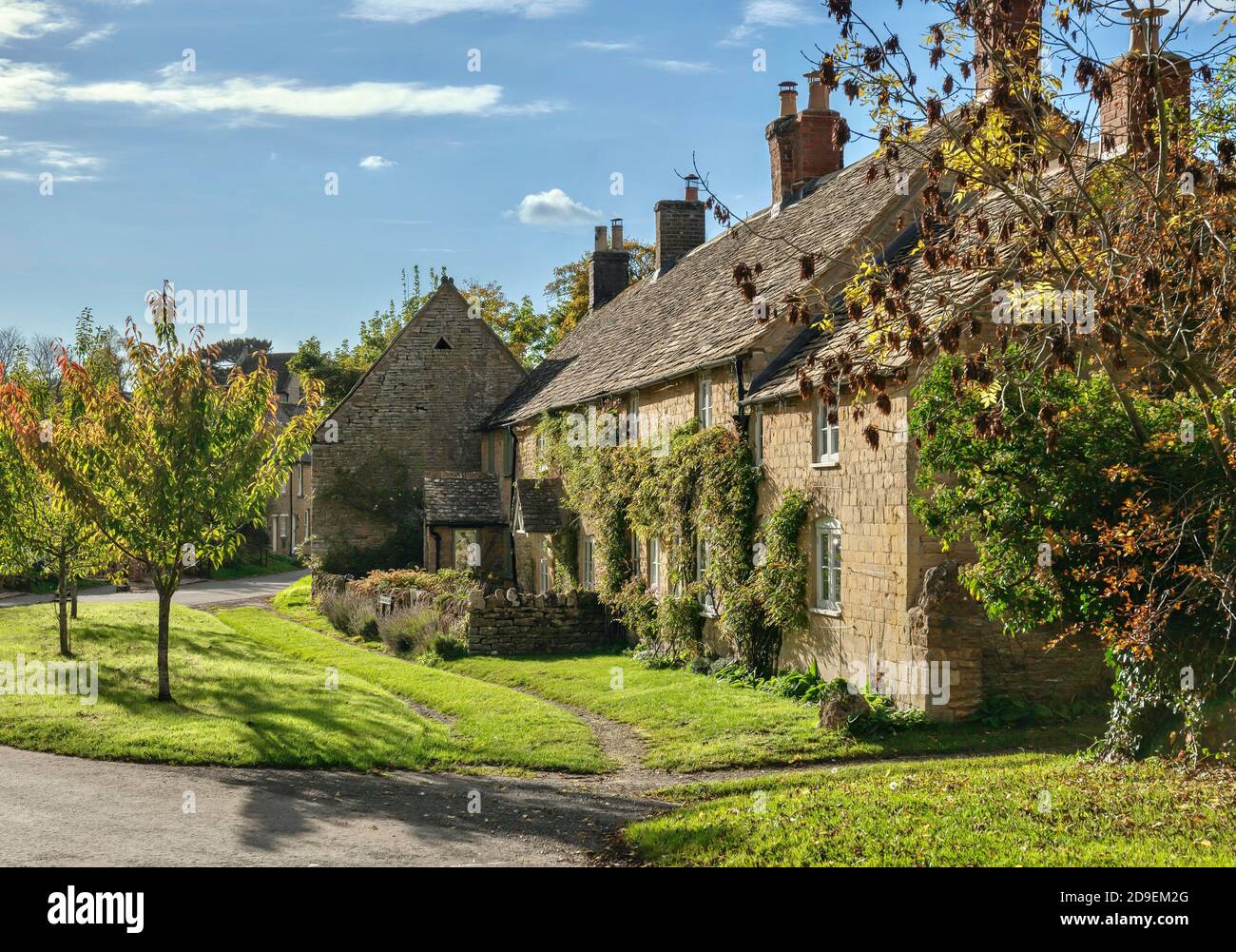 Cottage a Little Compton, Warwickshire, Inghilterra. Foto Stock