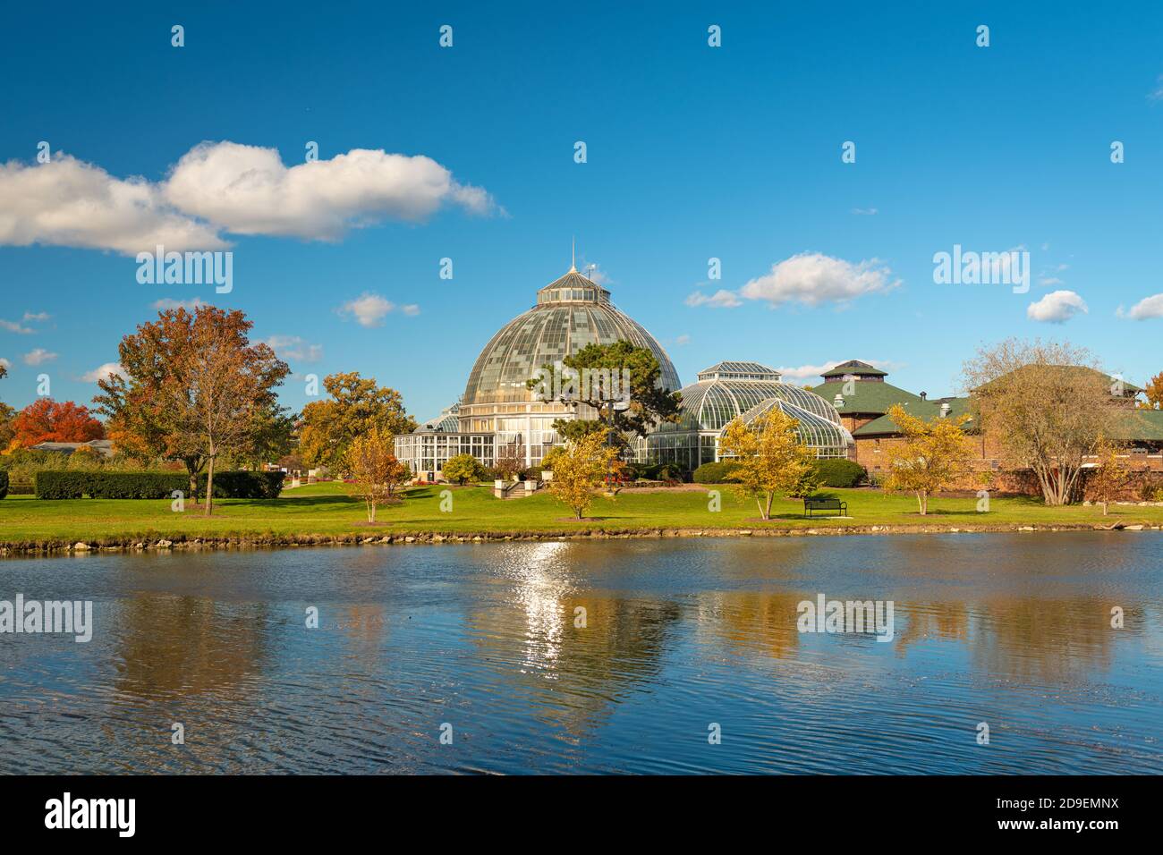 Belle Isle, Dertroit, Michigan, USA con fogliame autunnale. Foto Stock