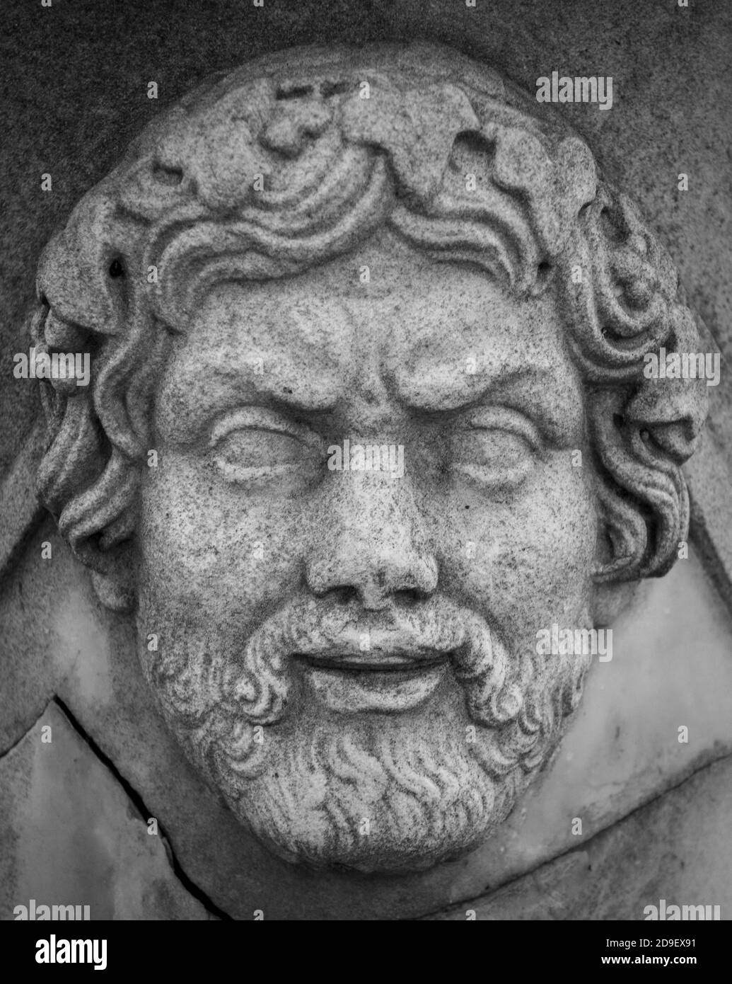 L'antico ritratto marmoreo dell'uomo con barba Foto Stock