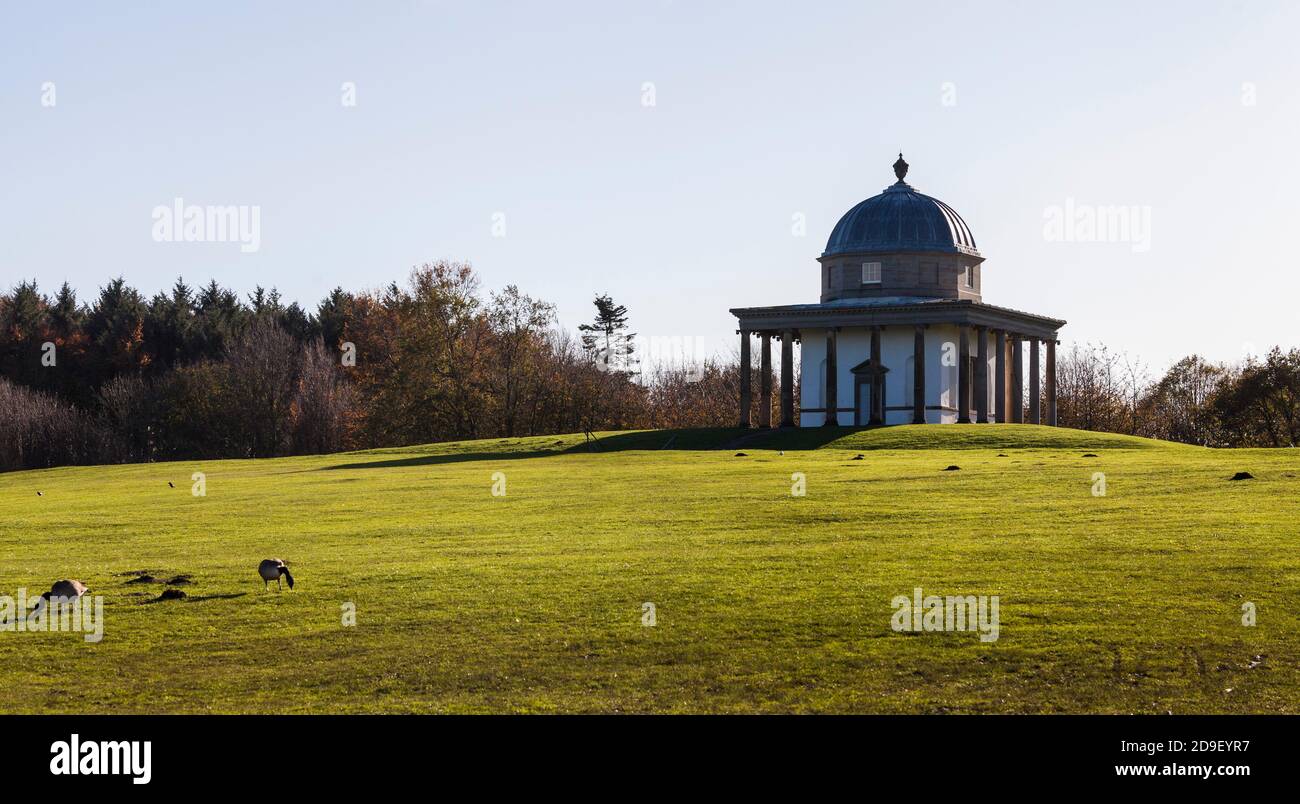 Il Tempio di Minerva presso Hardwick Park,Sedgefield,Co.Durham Foto Stock